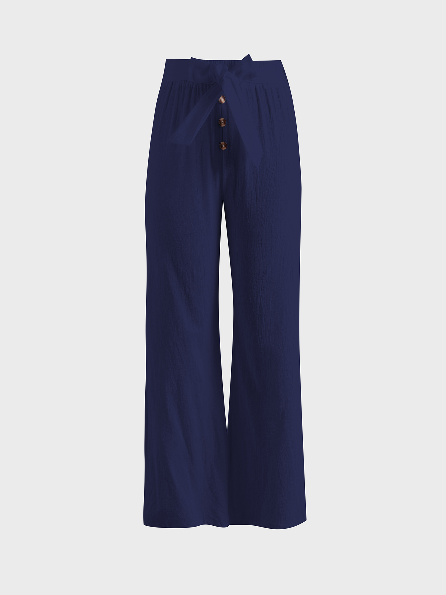 Casual Linen Wide-Leg Pants