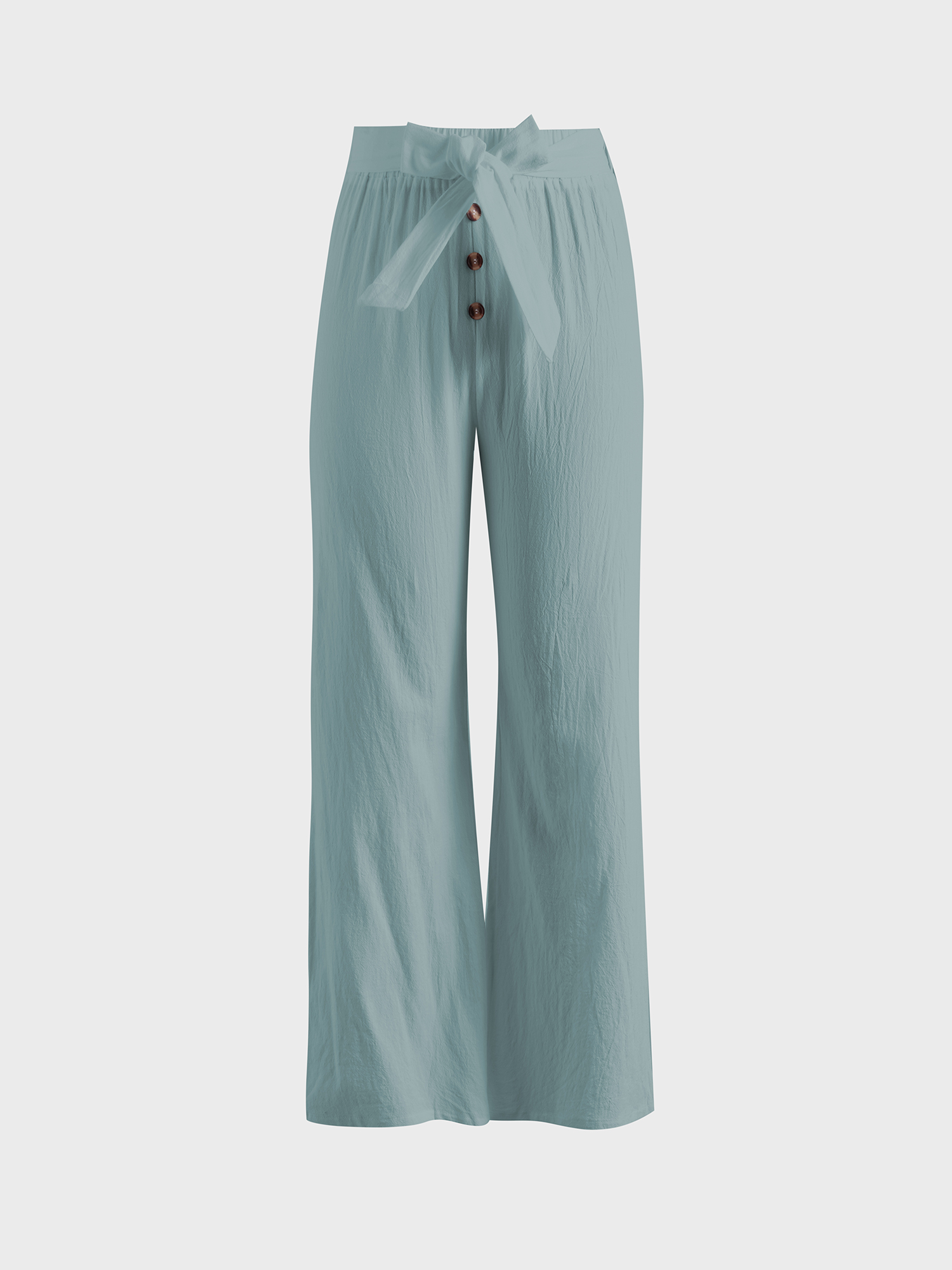 Casual Linen Wide-Leg Pants