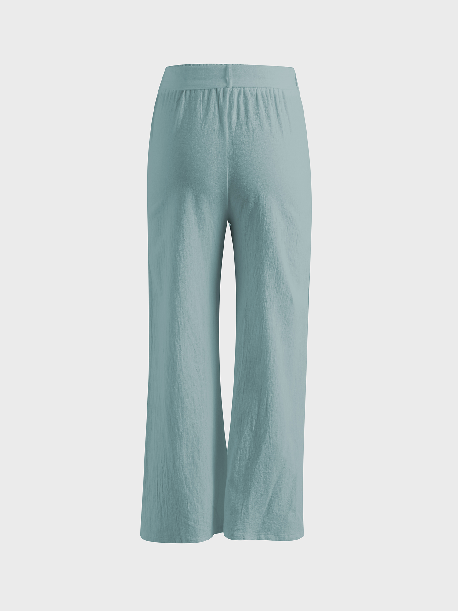 Casual Linen Wide-Leg Pants