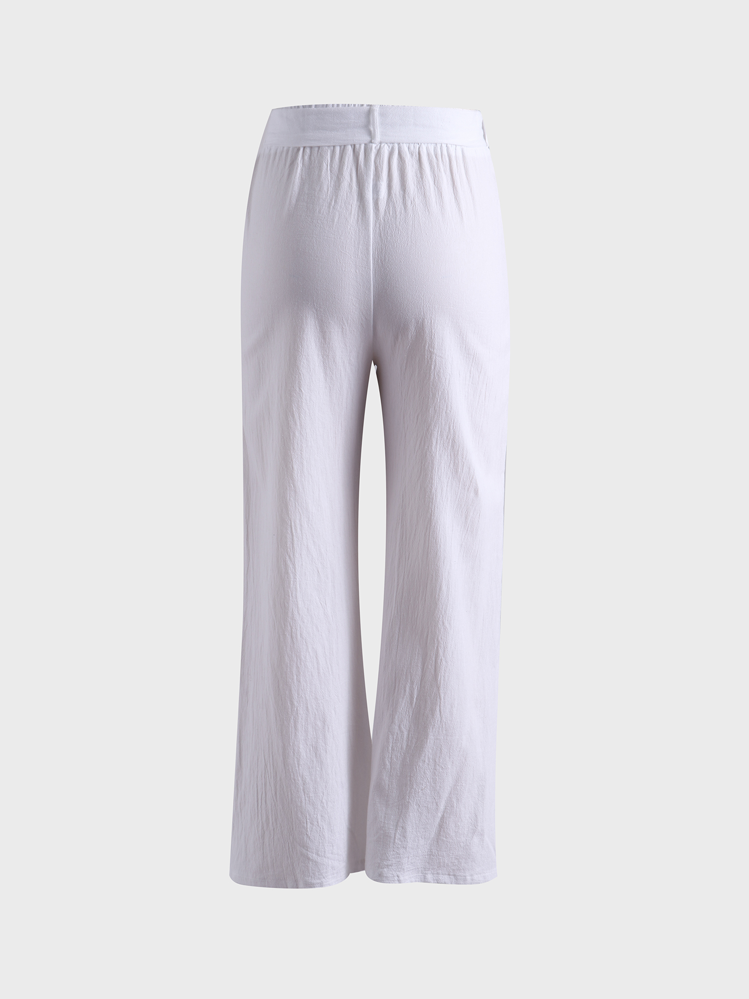 Casual Linen Wide-Leg Pants