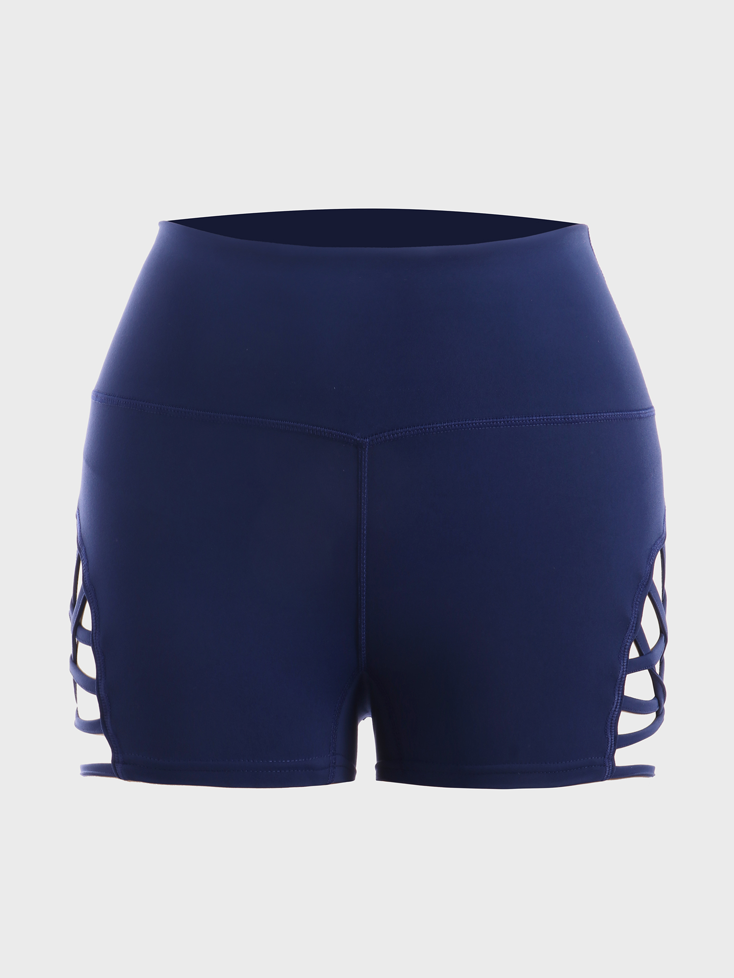 Bold Side Cut-Out Fitness Shorts