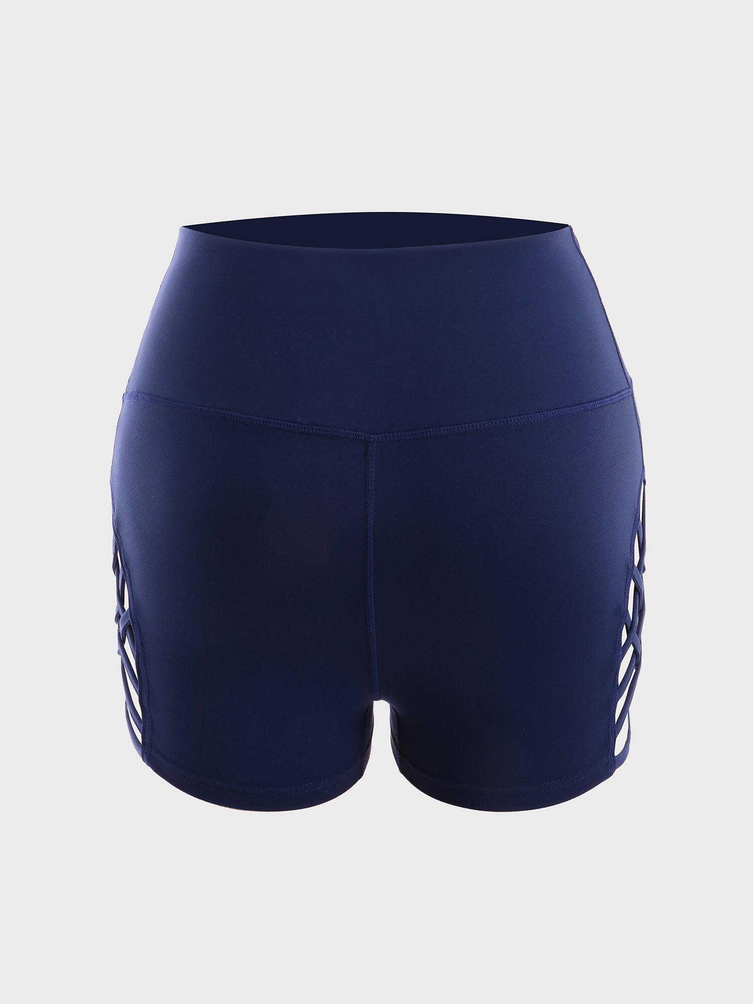 Bold Side Cut-Out Fitness Shorts