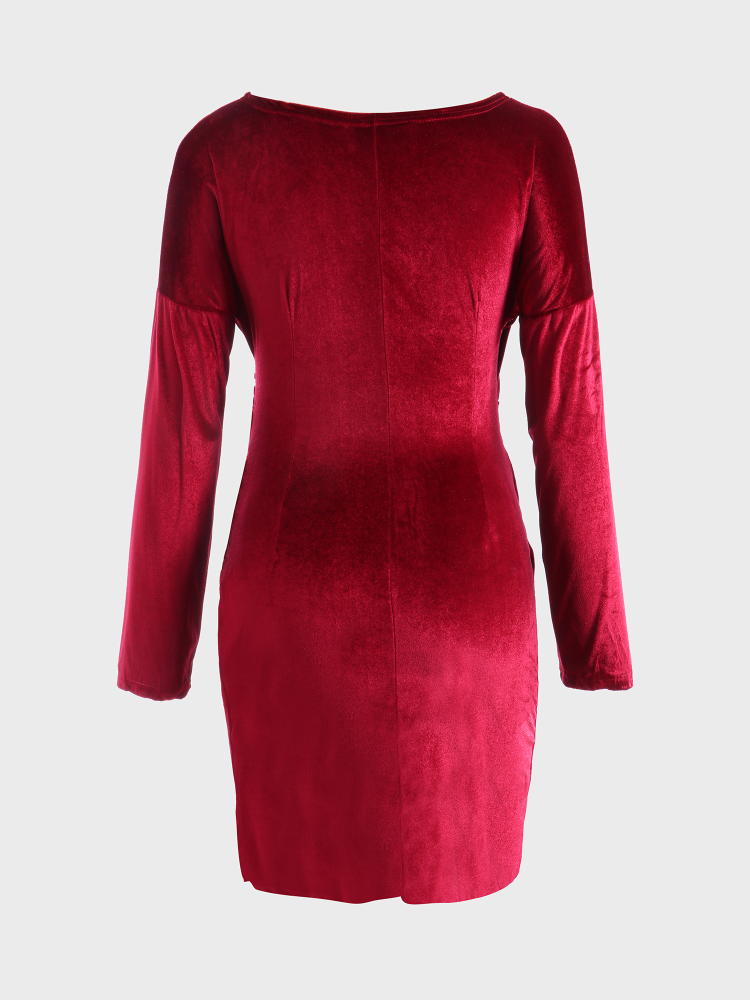 Lush Velvet Deep-V Mini Dress