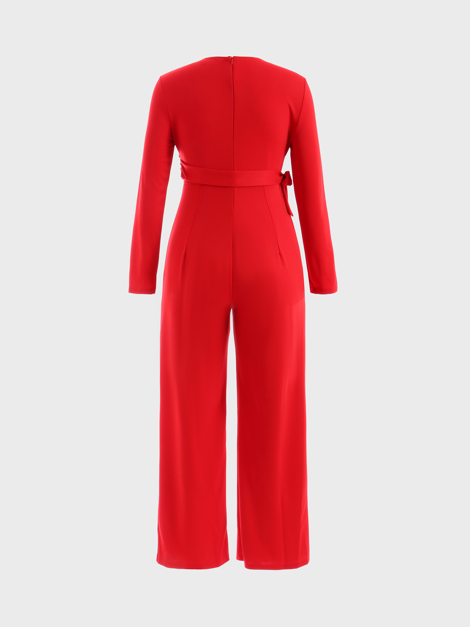 Graceful Tie Snatch Waist Jumpsuit