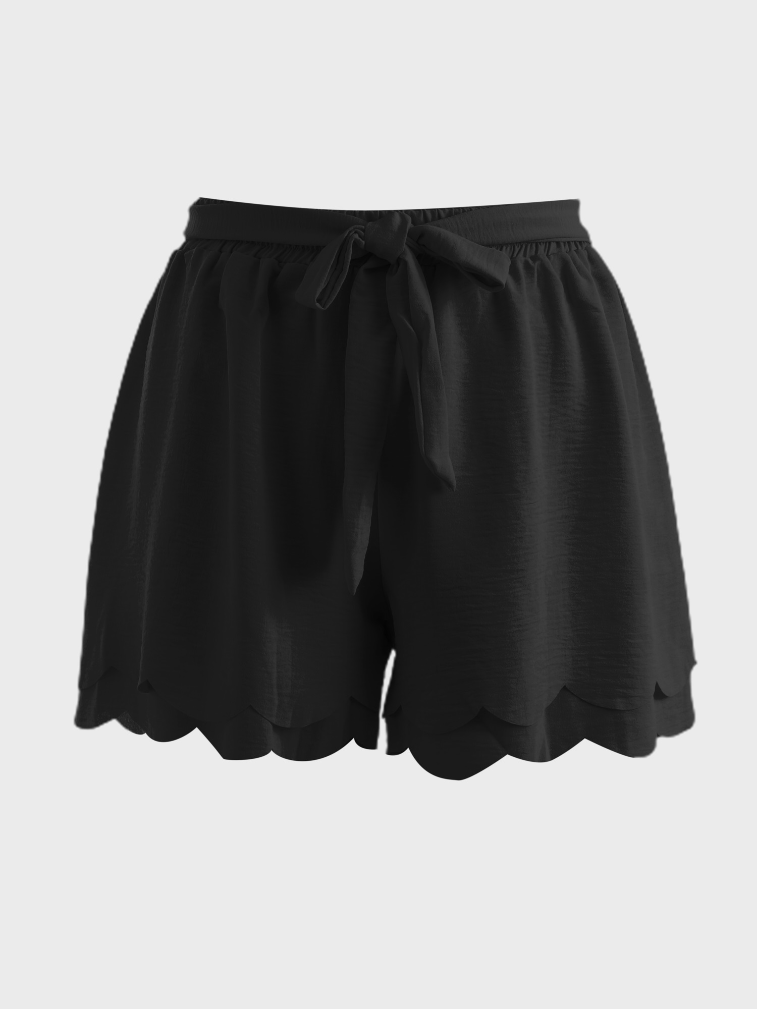 Petal Layered Tie-Up Shorts