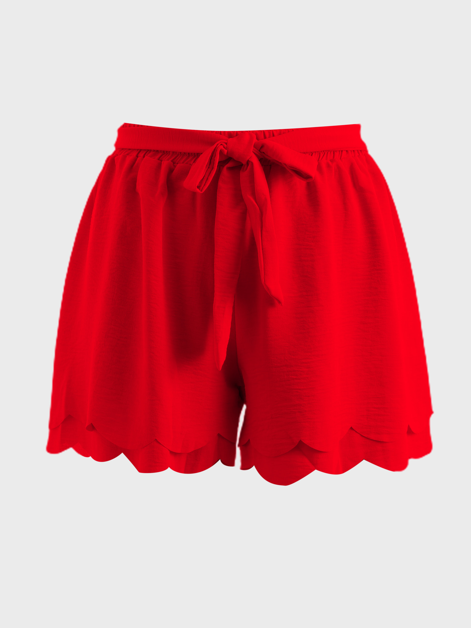 Petal Layered Tie-Up Shorts