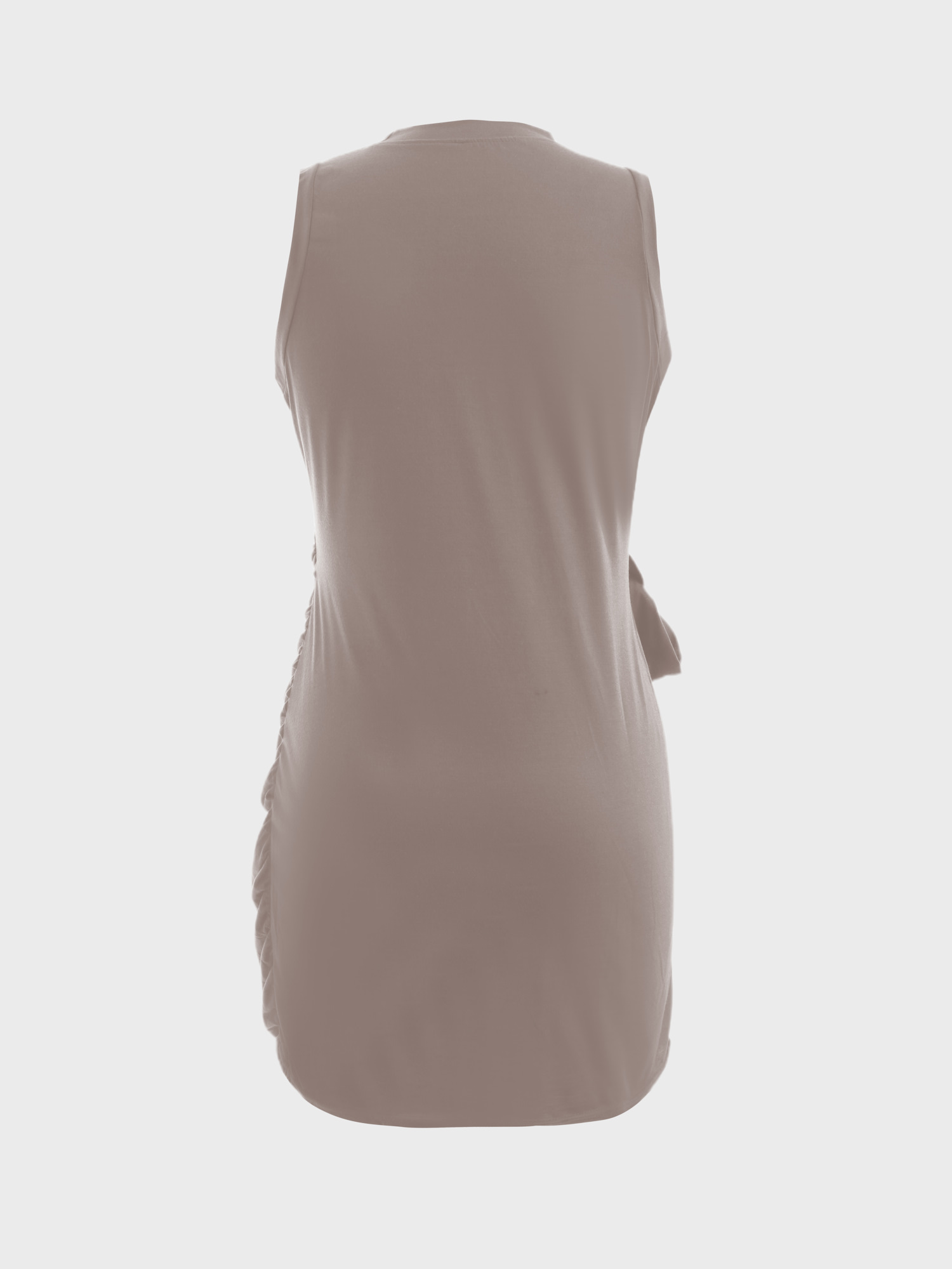  Lovely Pleated Tie-Up Mini Dress