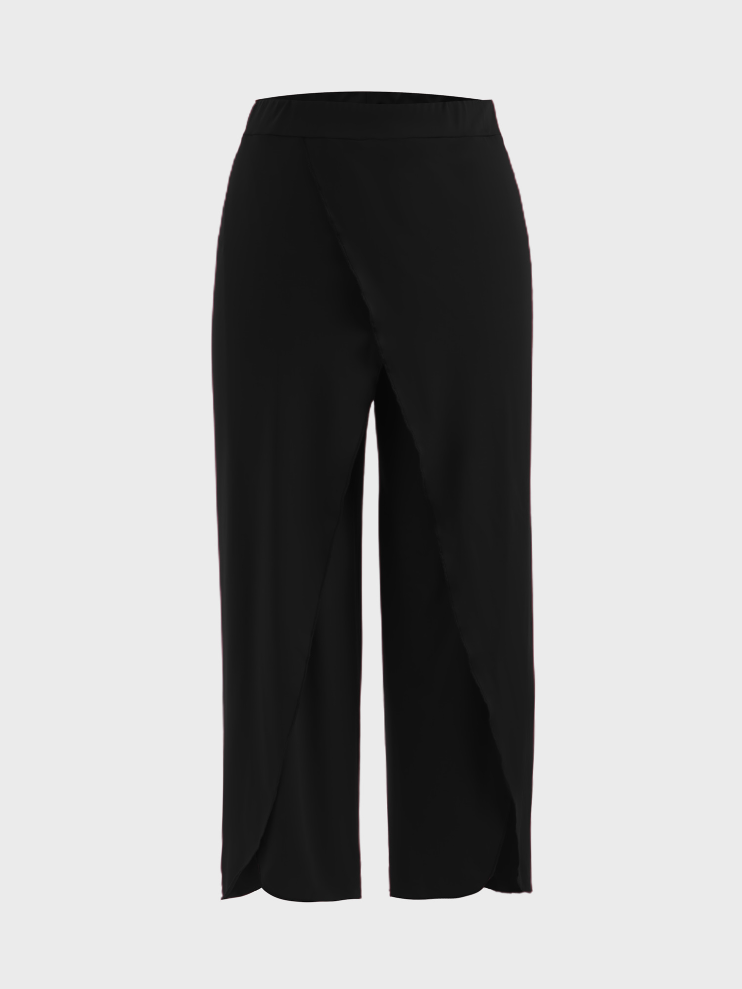 Ruffle Flowy High Split Pants