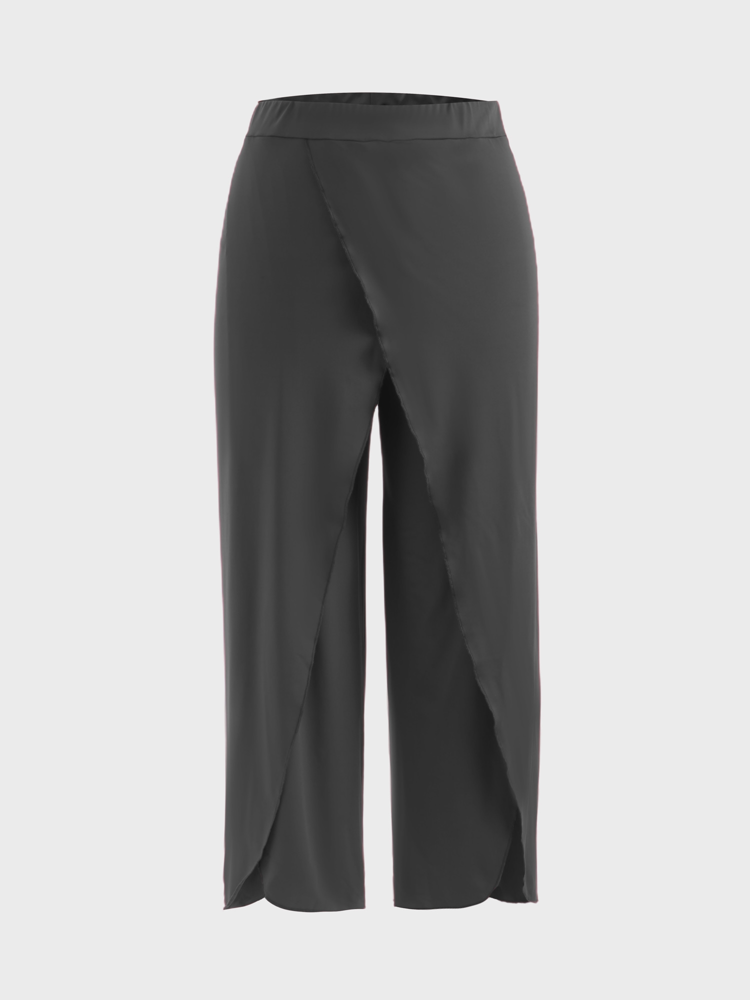 Ruffle Flowy High Split Pants