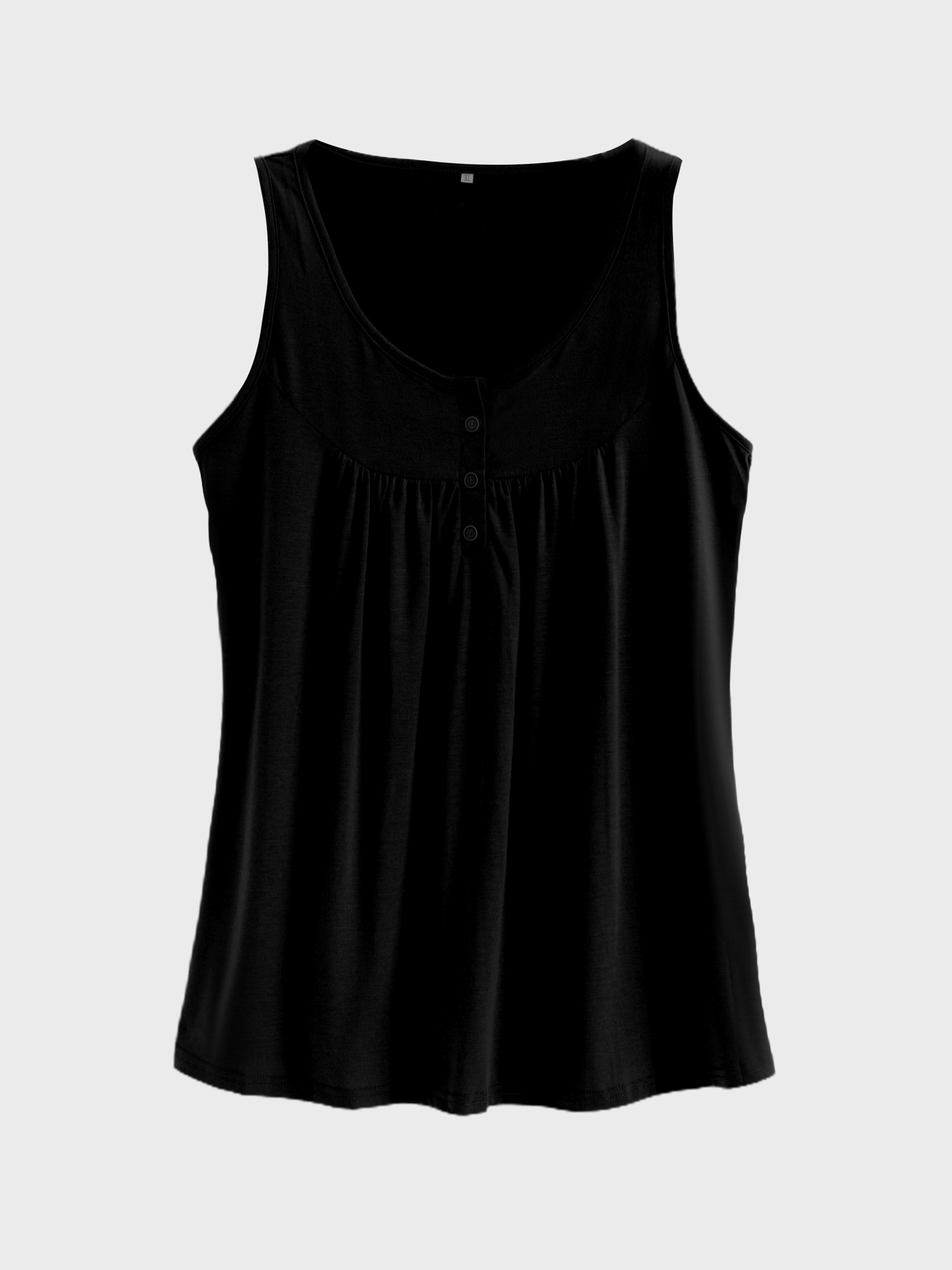 Cozy Flowy Pleated Tank Top