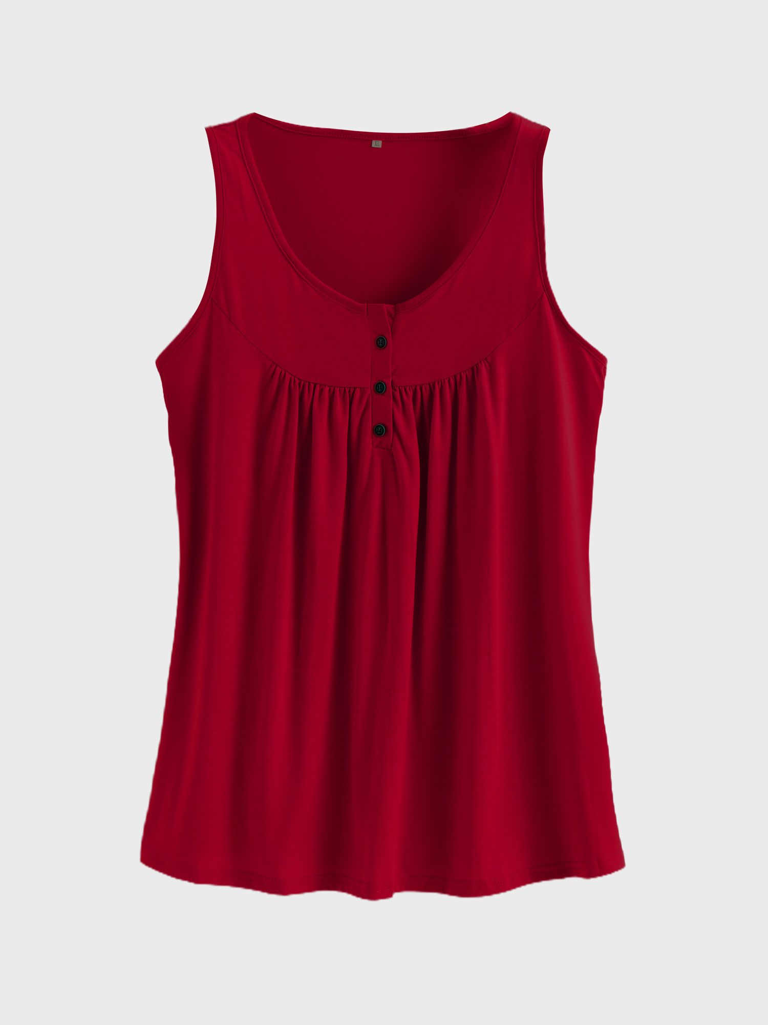 Cozy Flowy Pleated Tank Top