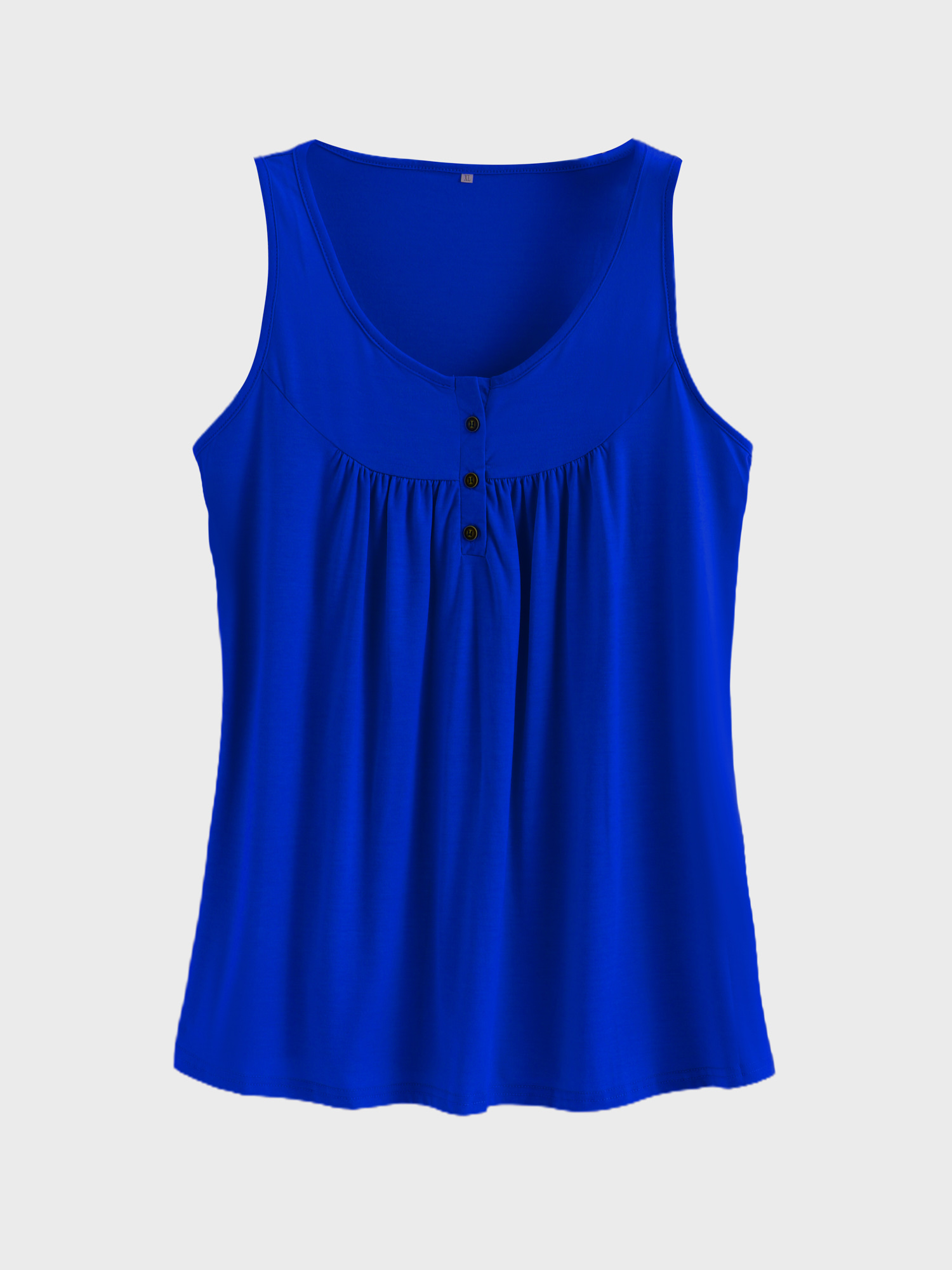 Cozy Flowy Pleated Tank Top