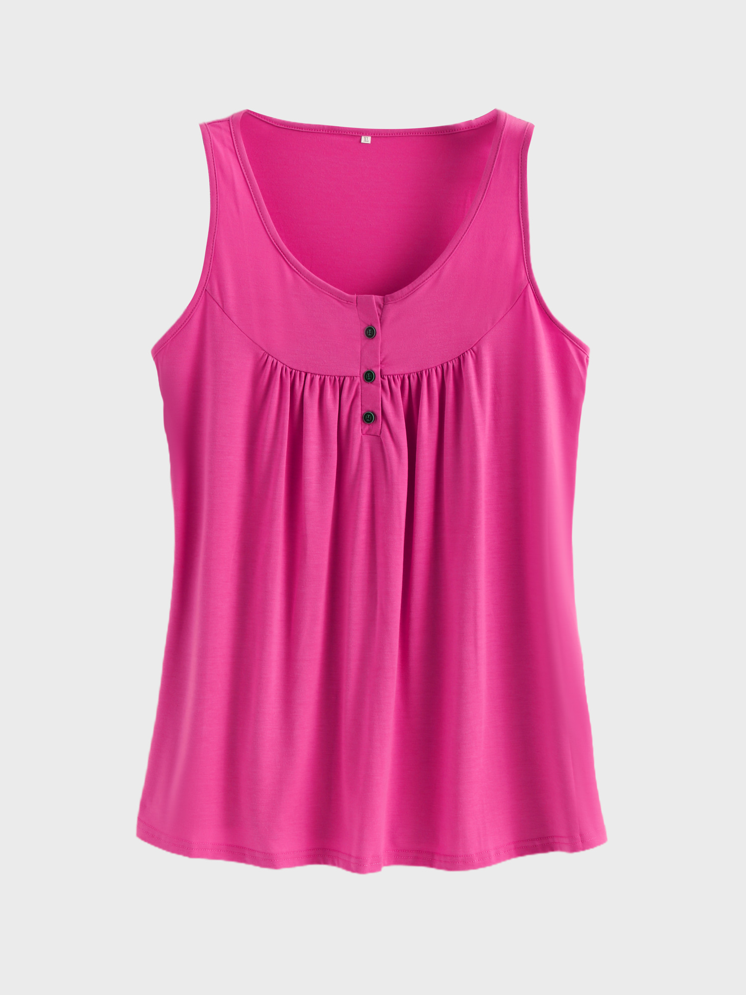 Cozy Flowy Pleated Tank Top