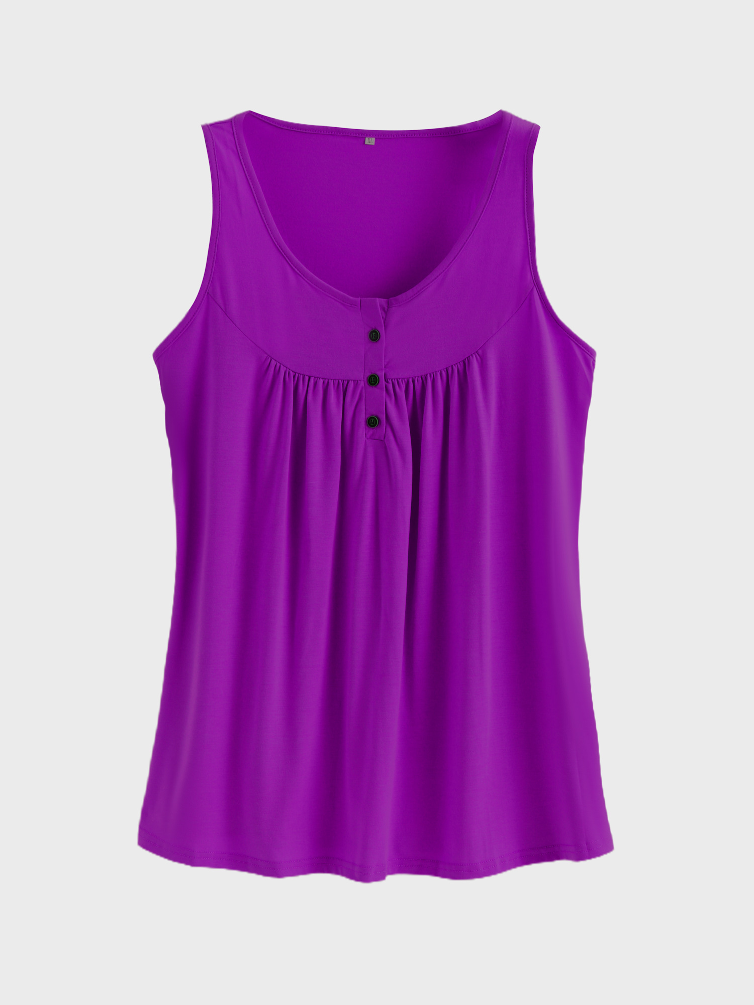 Cozy Flowy Pleated Tank Top