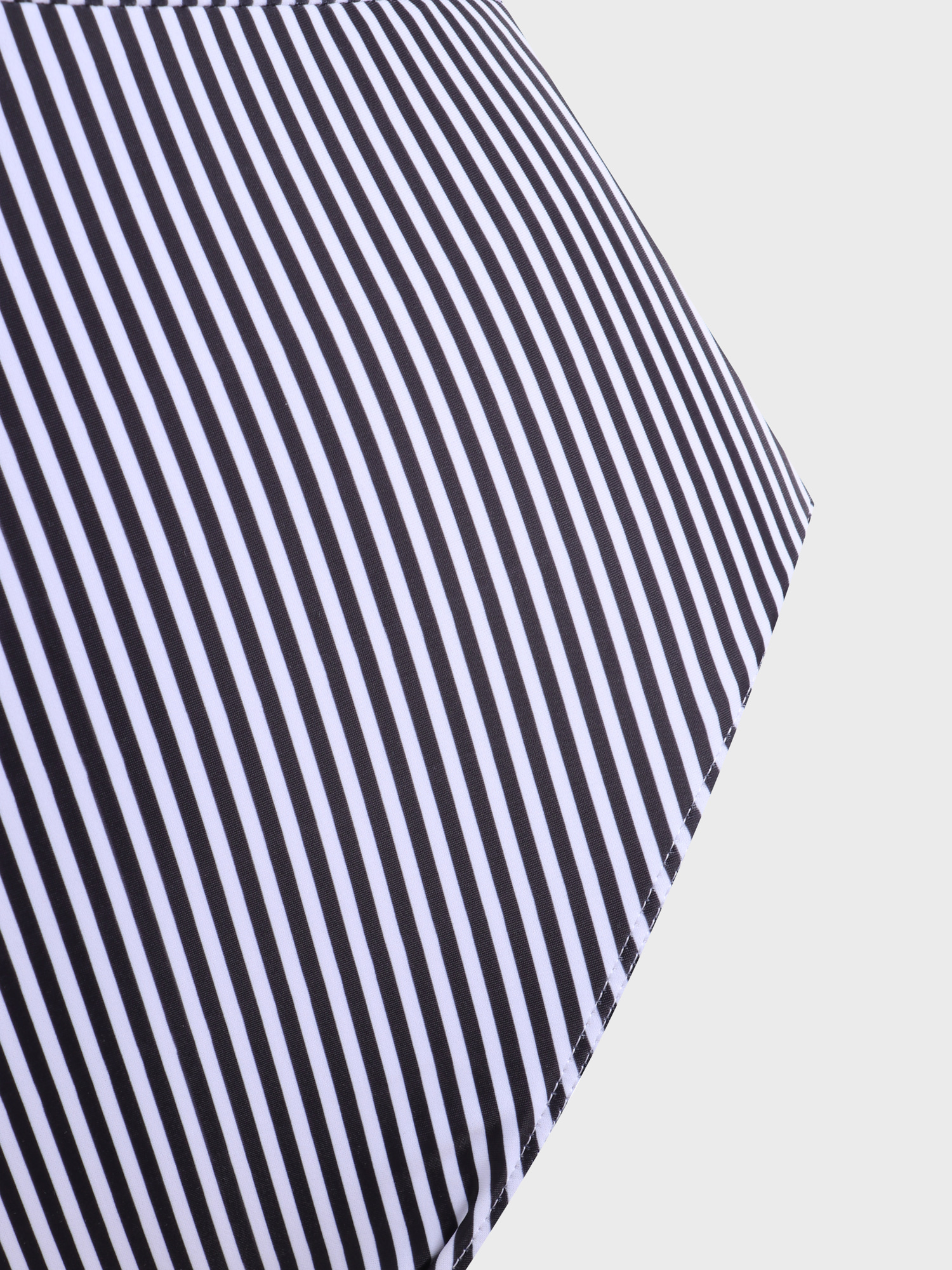 Enticing Pinstripe Asymmetry One-Piece Swimsuit