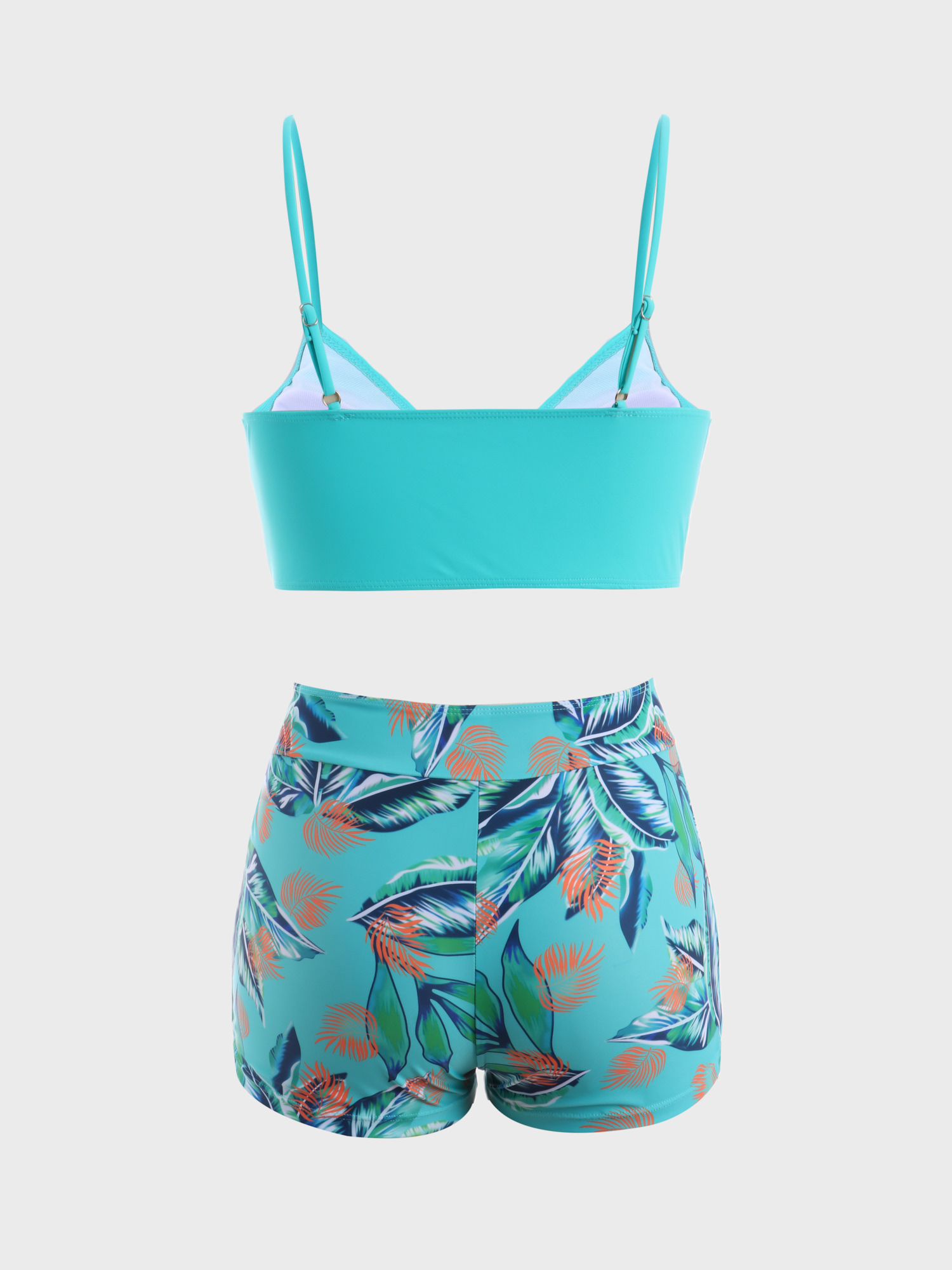 Flowery Butterfly-Shaped 2-Piece Swimsuit