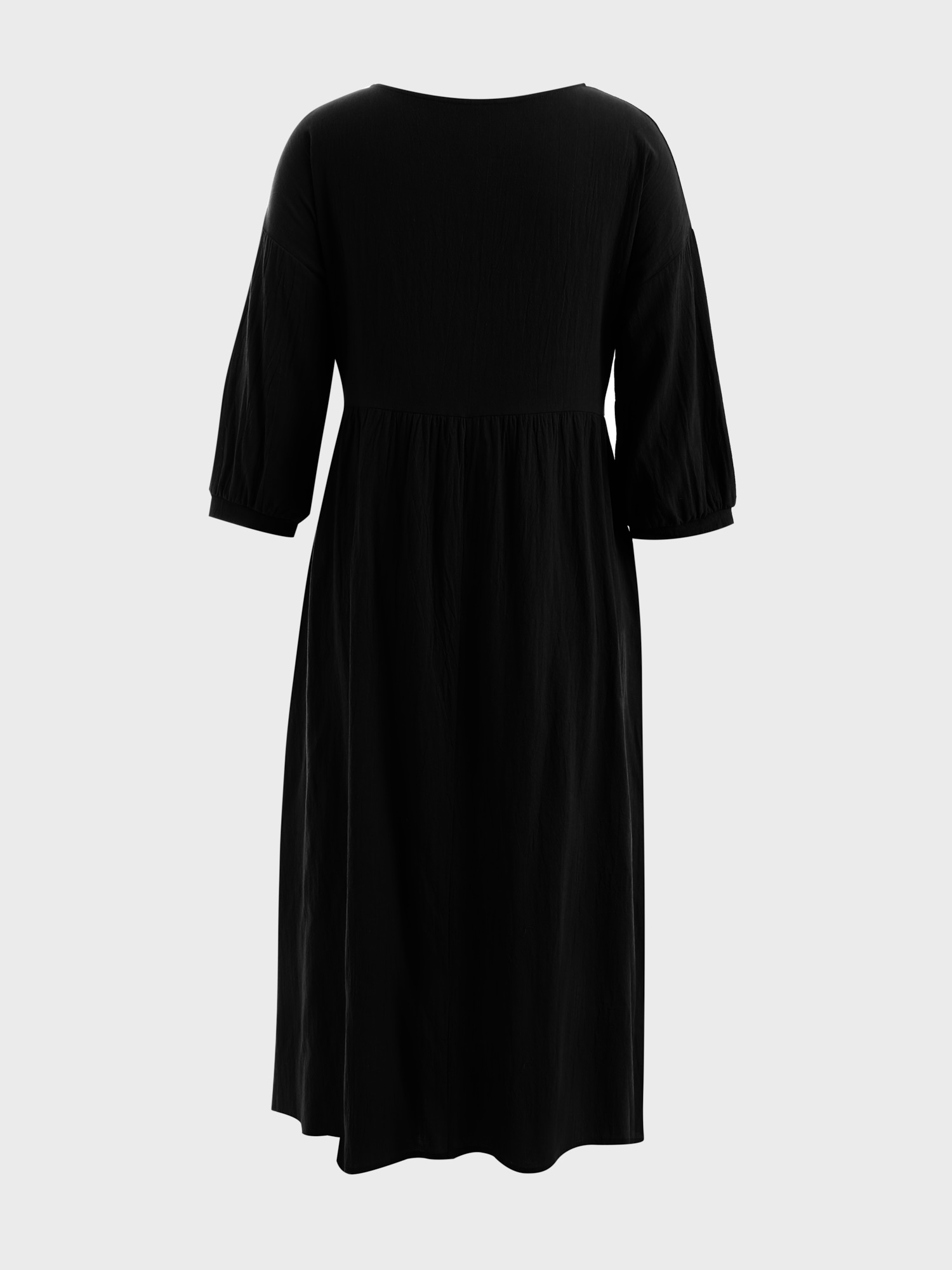 Comfy Balloon Sleeves Dress