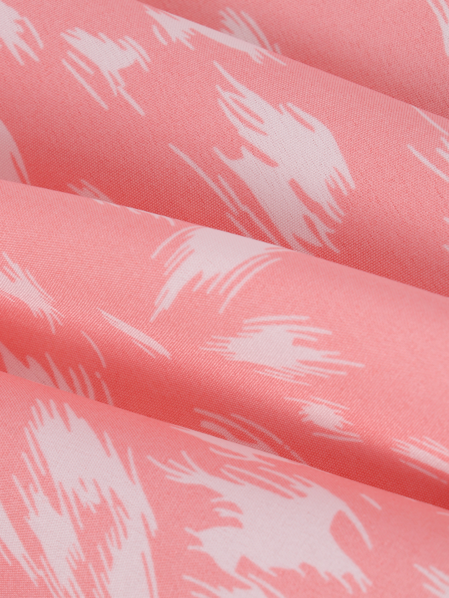 Turtleneck Pattern Printed Blouse