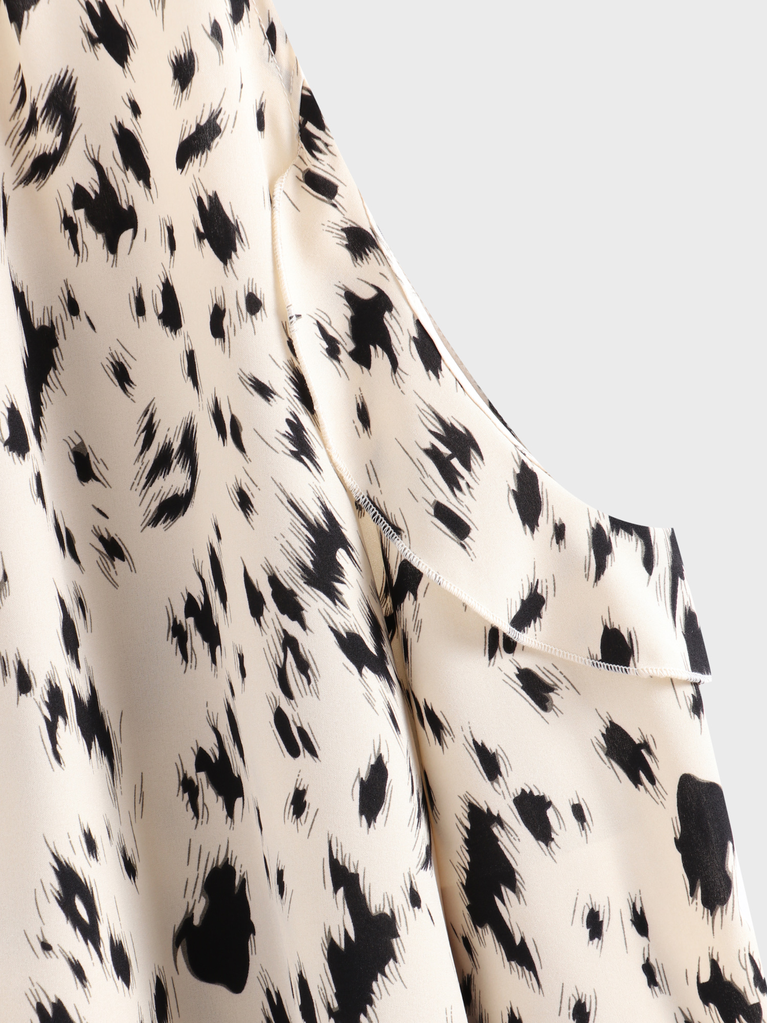 Fanciful Black Print Blouse