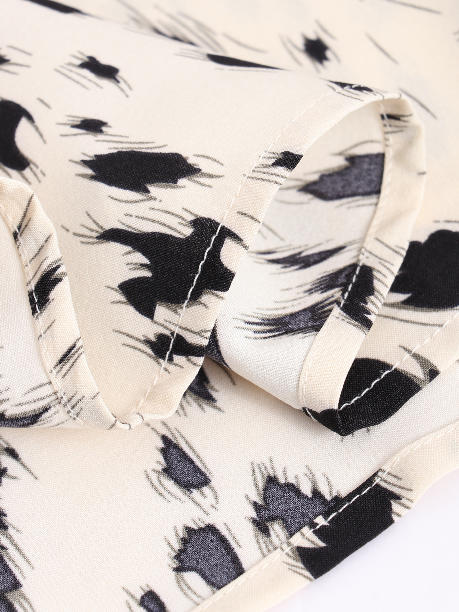 Fanciful Black Print Blouse