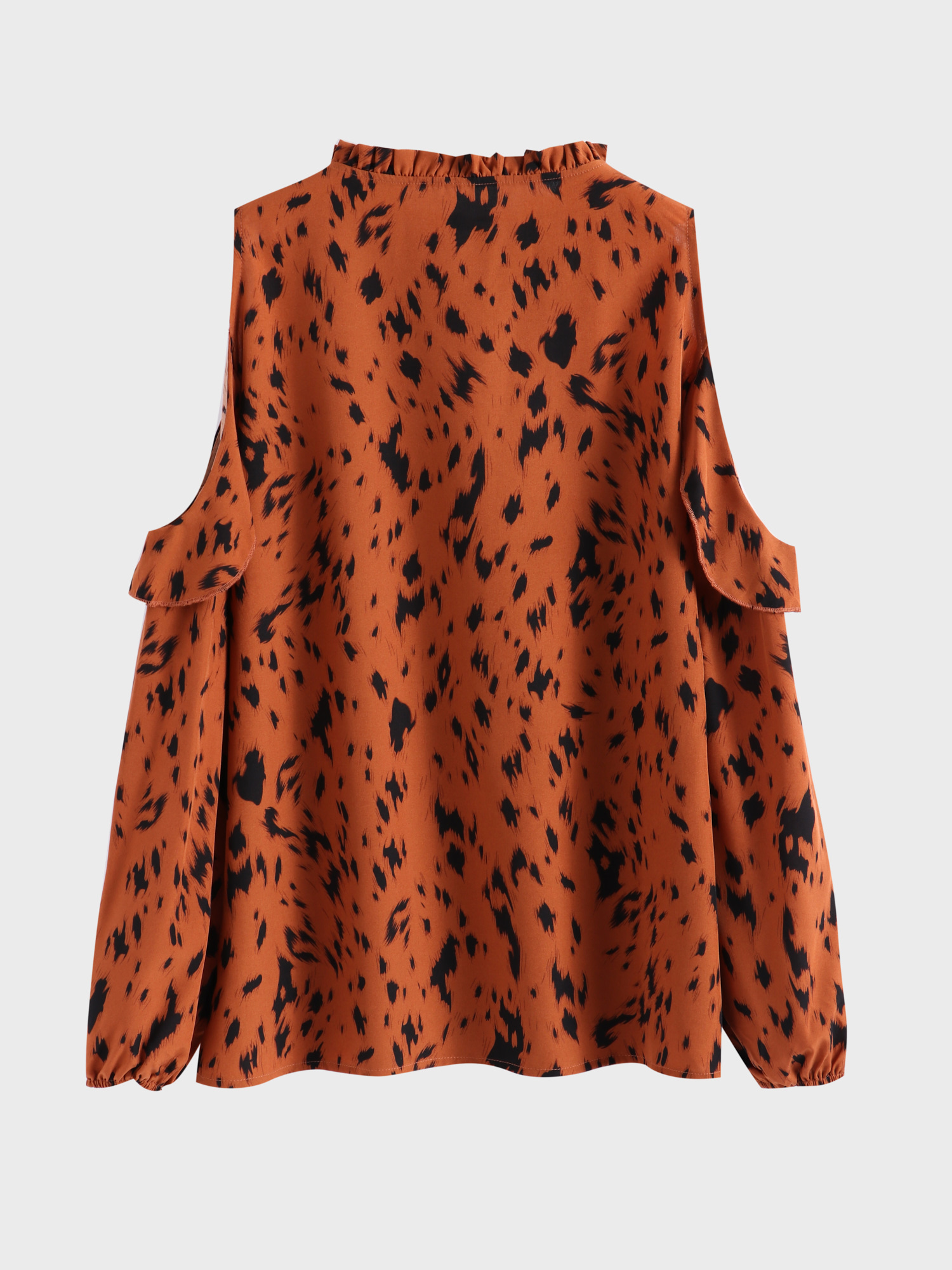 Fanciful Black Print Blouse