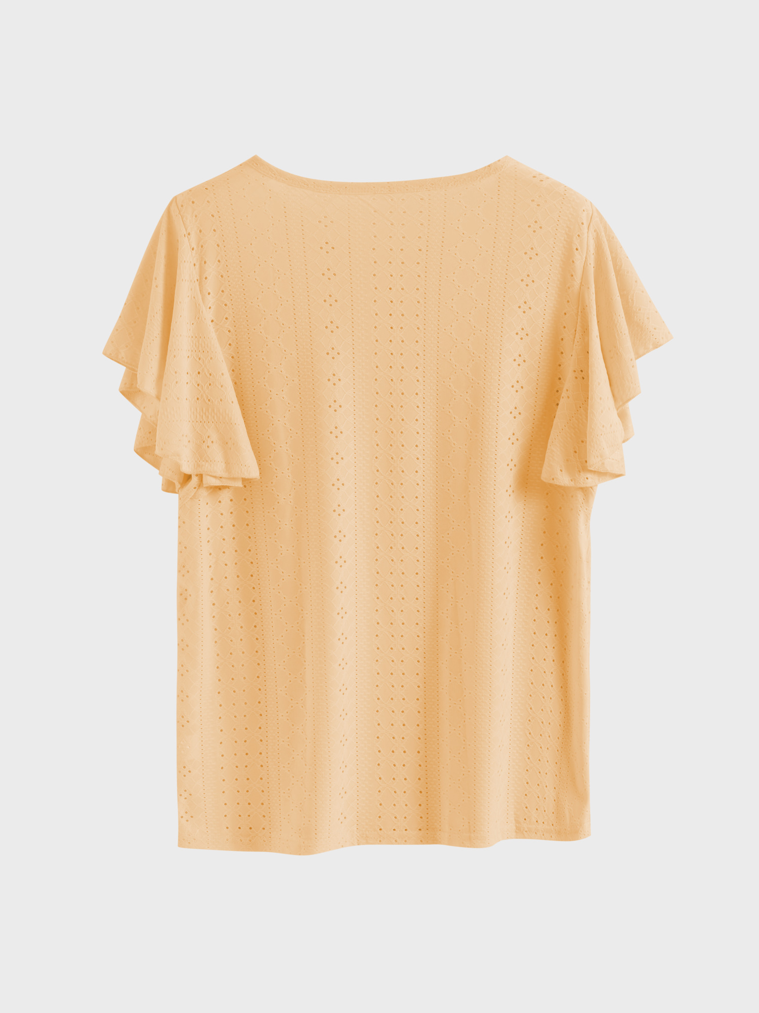 Loveliness Cutout Ruffle-Sleeves Top