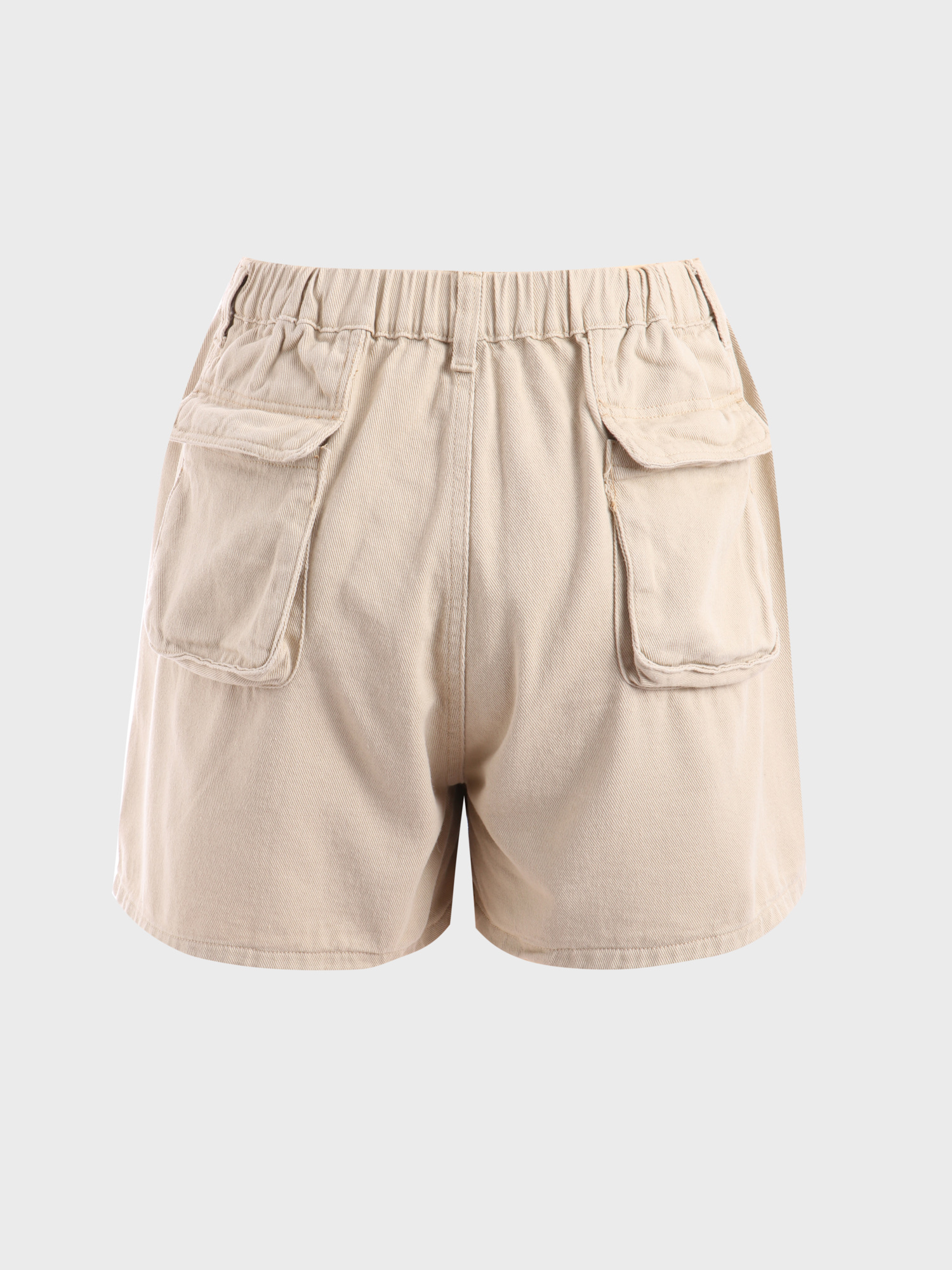 American Style Elastic-Waisted Cargo Shorts