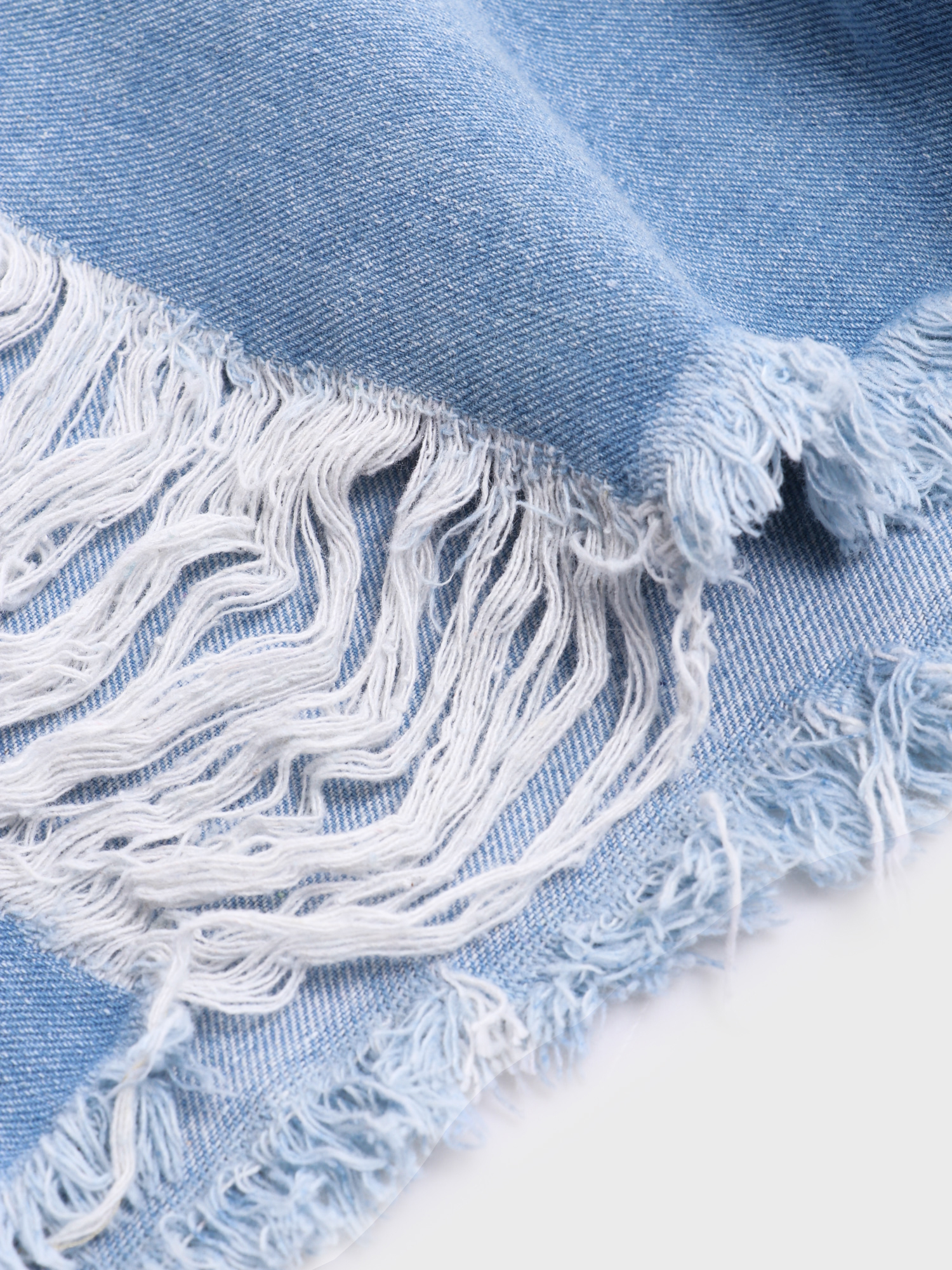 Individual Character Fringe Denim Shorts