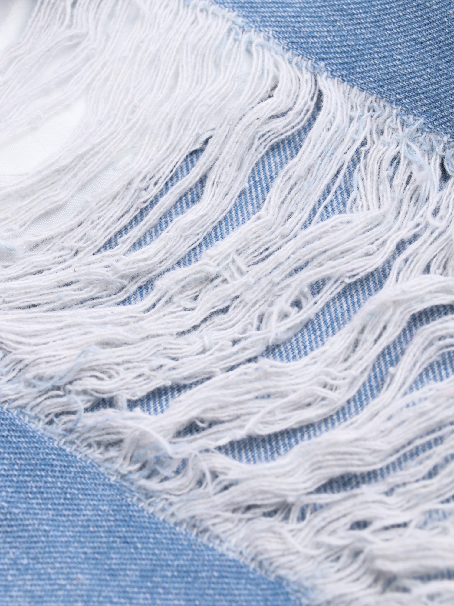 Individual Character Fringe Denim Shorts