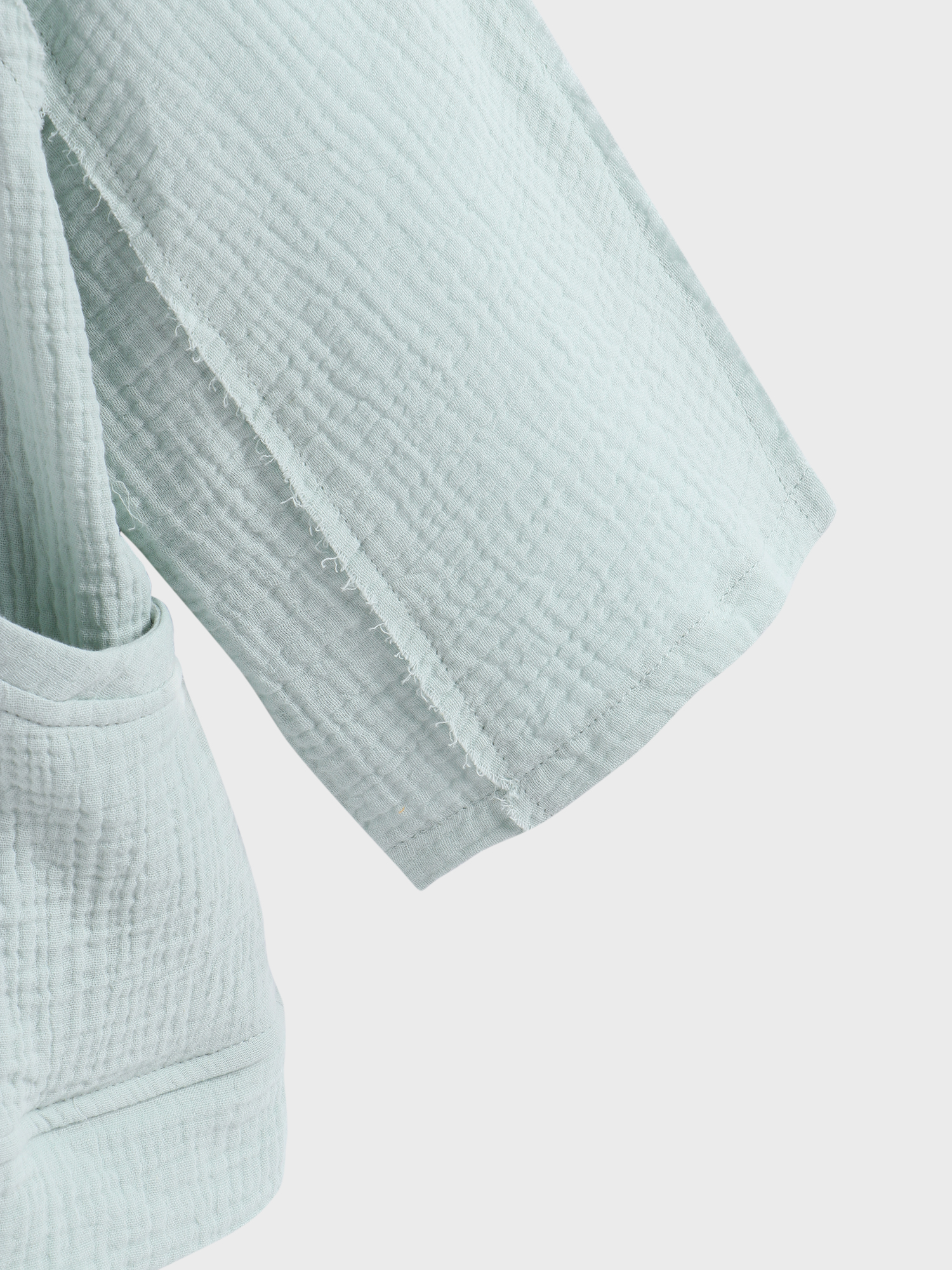 Laid-Back Open-Front Fray Shirt