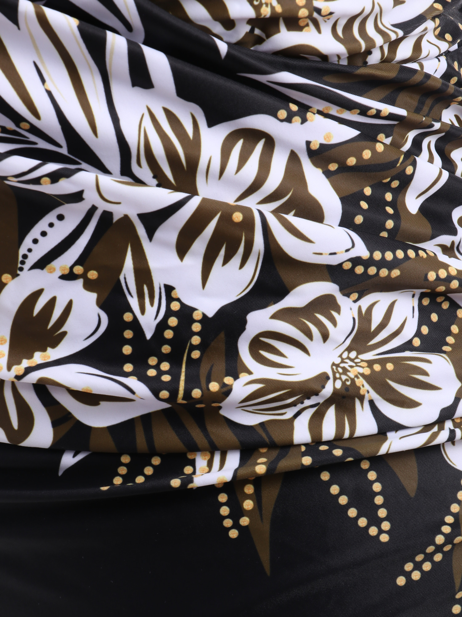 Floral Print Sweetheart Neck One-Piece Swimsuit