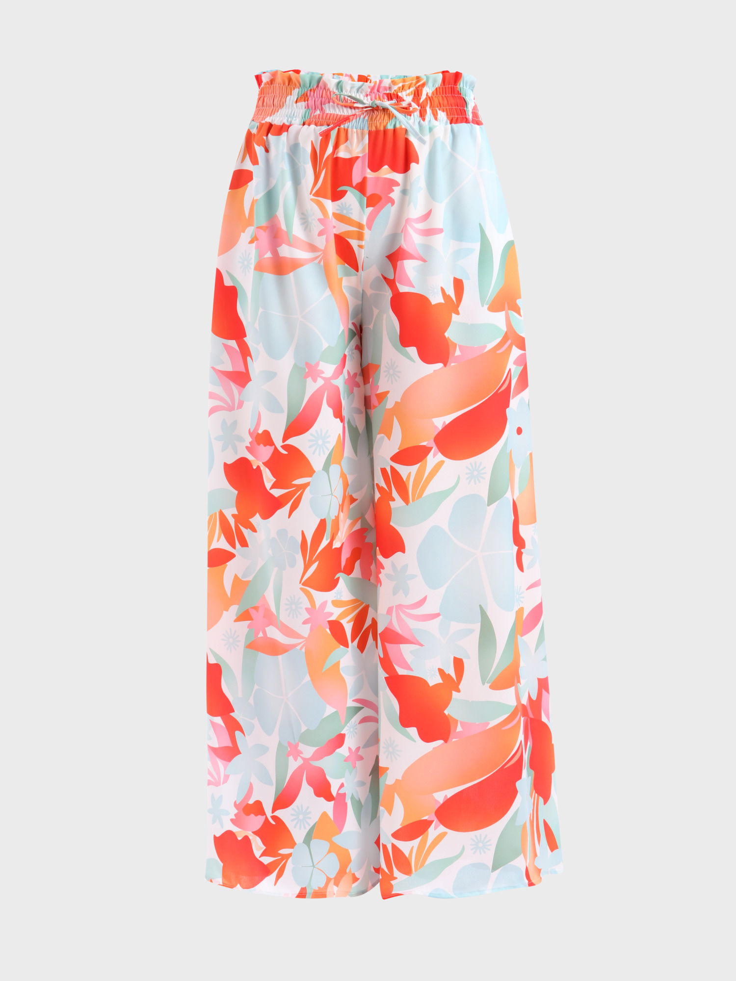 Fascinating Floral Wide-Leg Pants