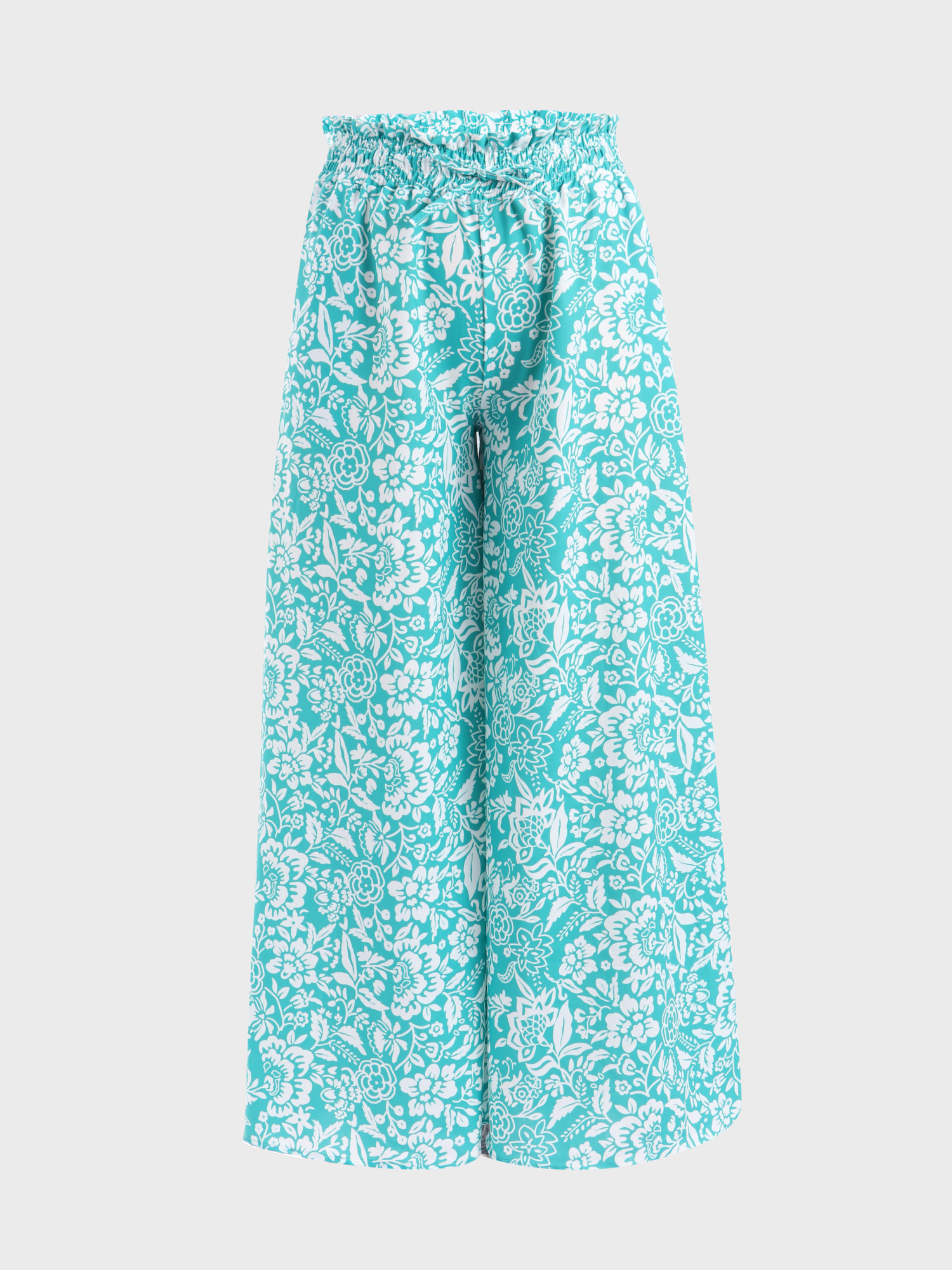 Fascinating Floral Wide-Leg Pants