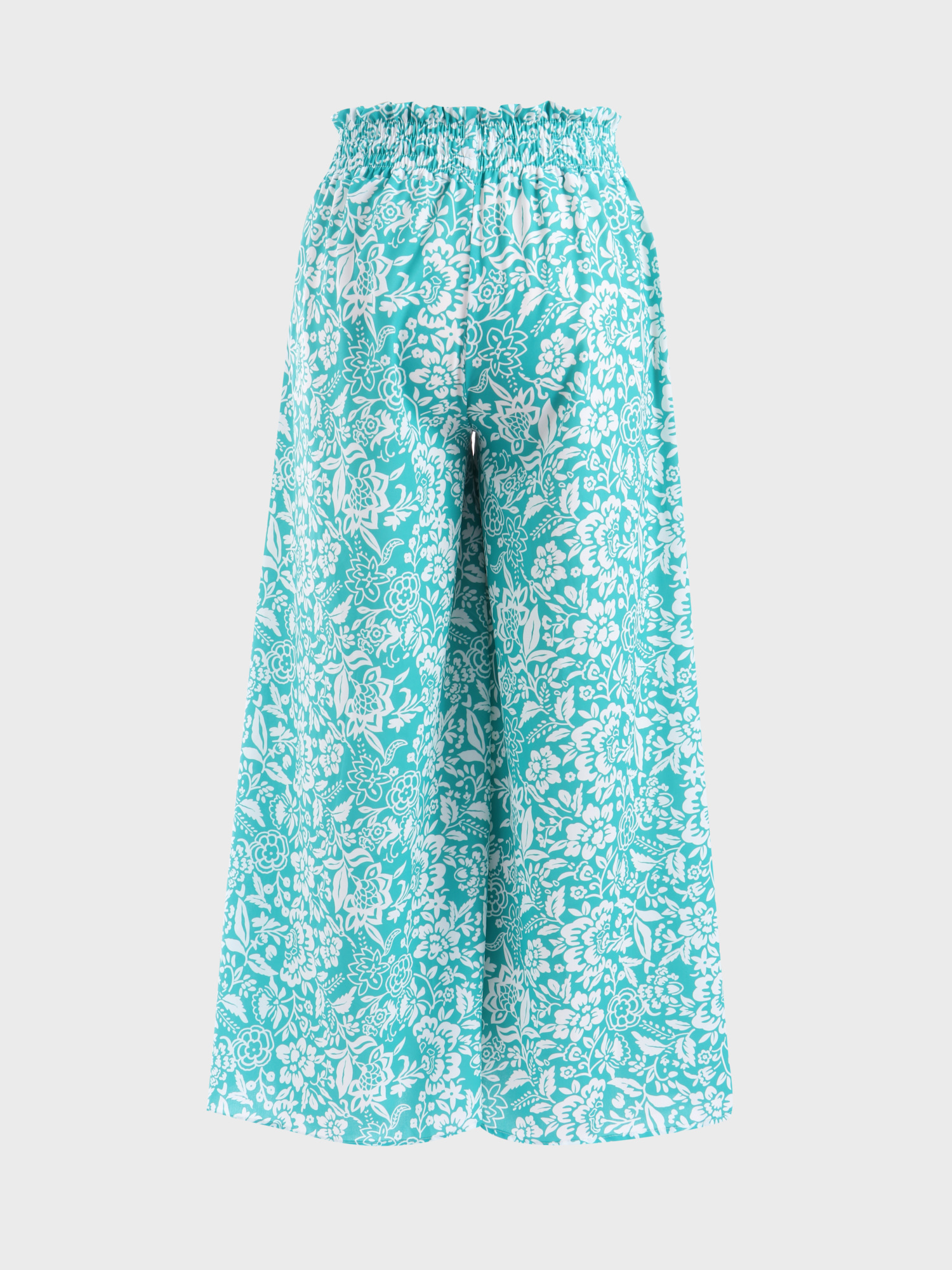 Fascinating Floral Wide-Leg Pants