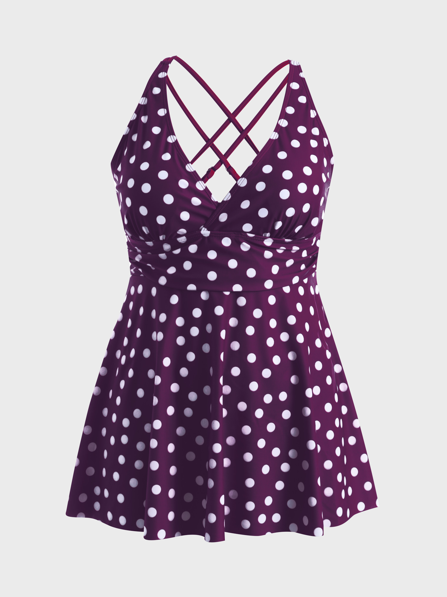 Throwback Polka Dots One-Piece Swim Dress