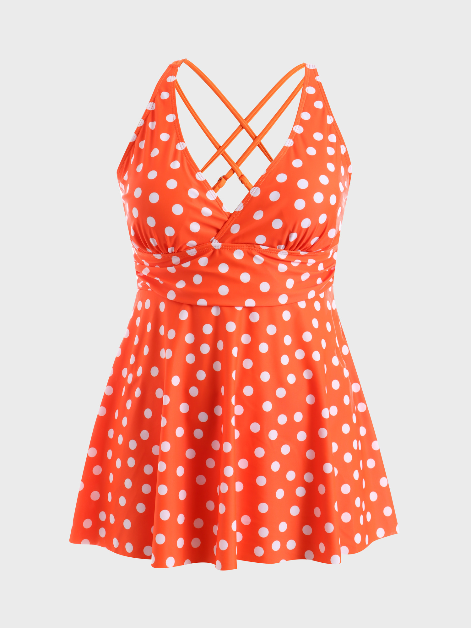 Throwback Polka Dots One-Piece Swim Dress