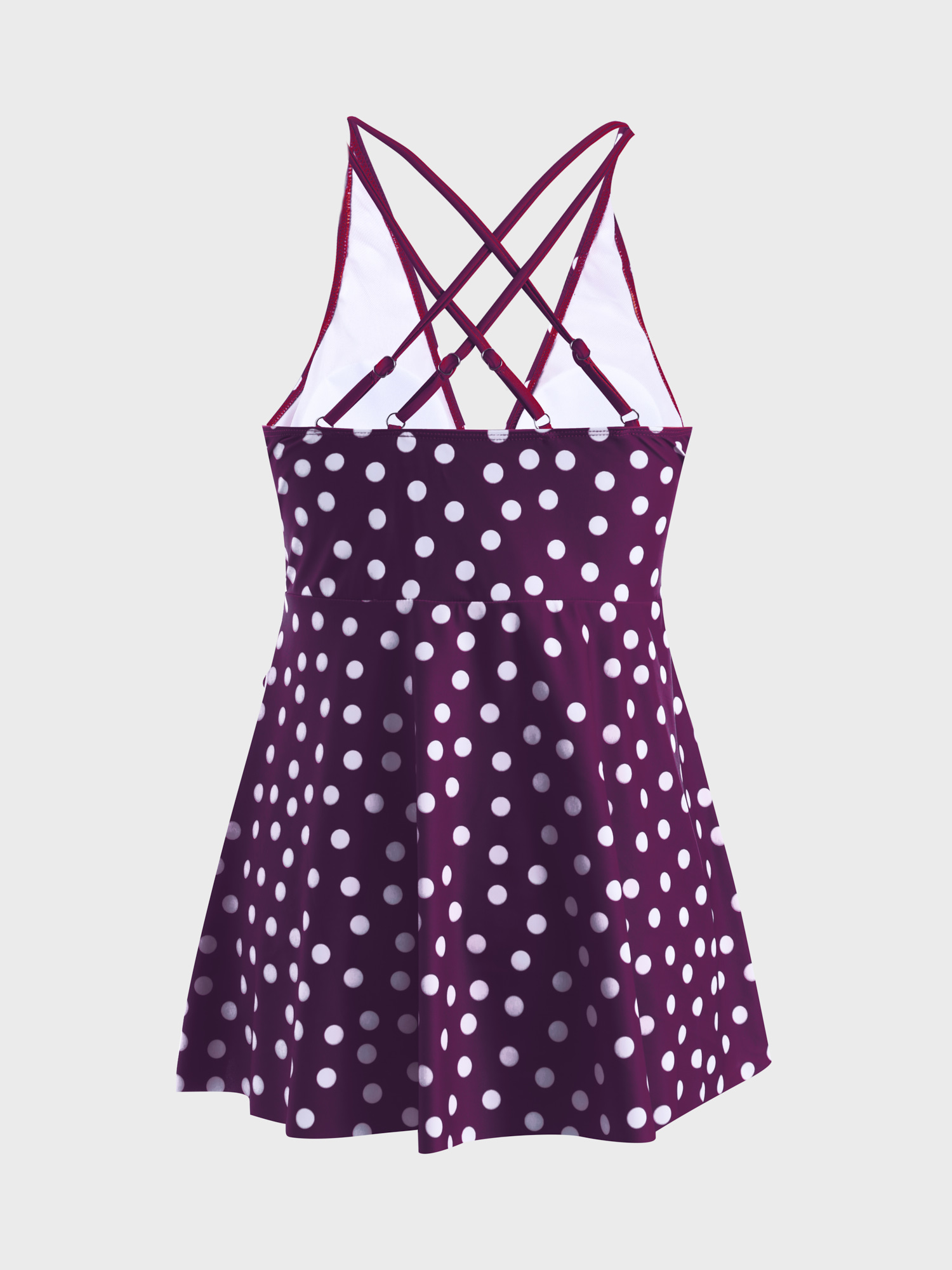 Throwback Polka Dots One-Piece Swim Dress
