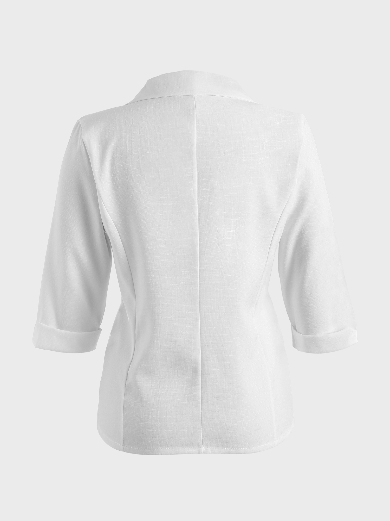 Stacking Artifact Three-Quarter Sleeves Blazer