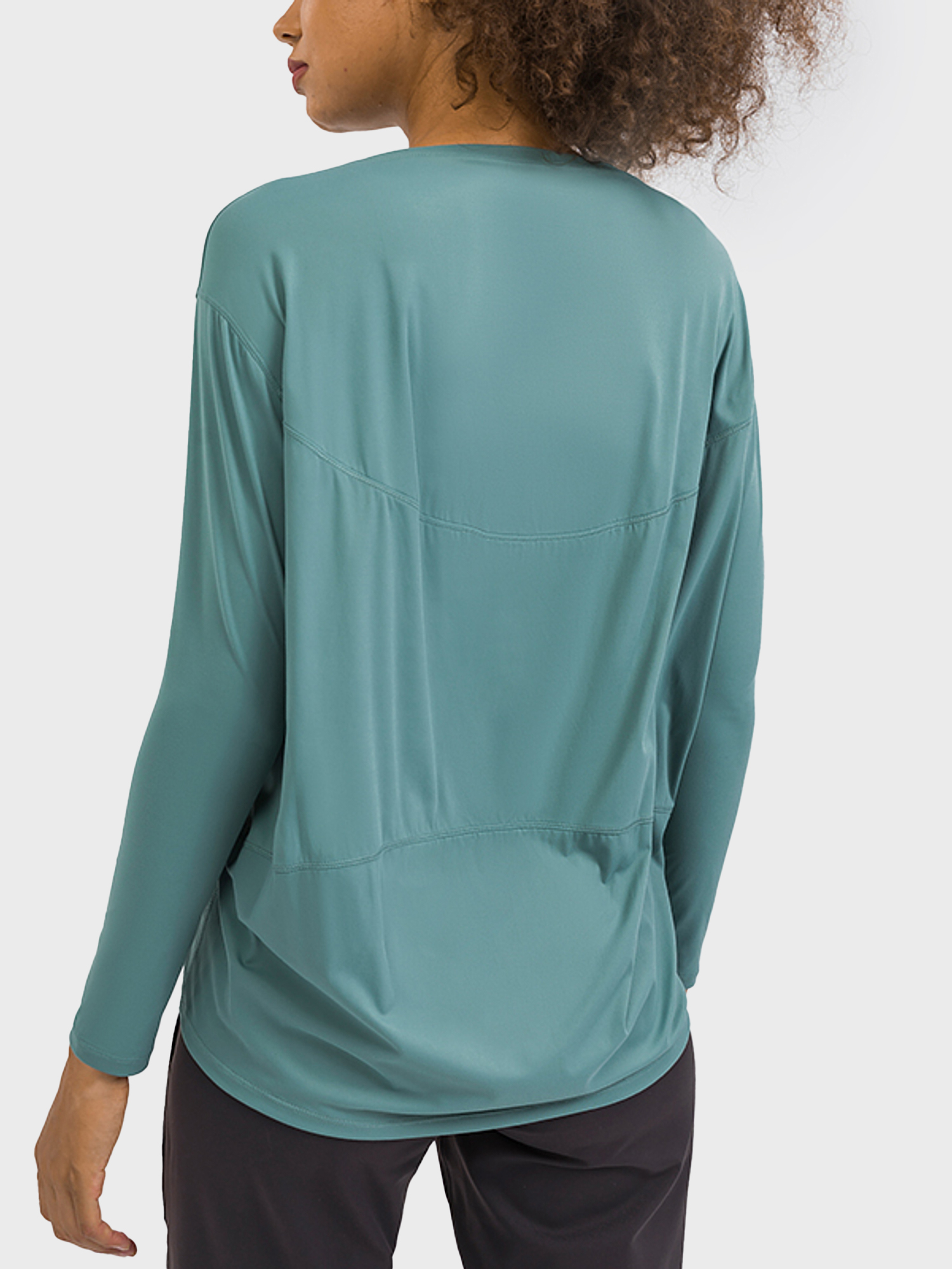 Loose Skin-Friendly Long Sleeve Yoga Blouse