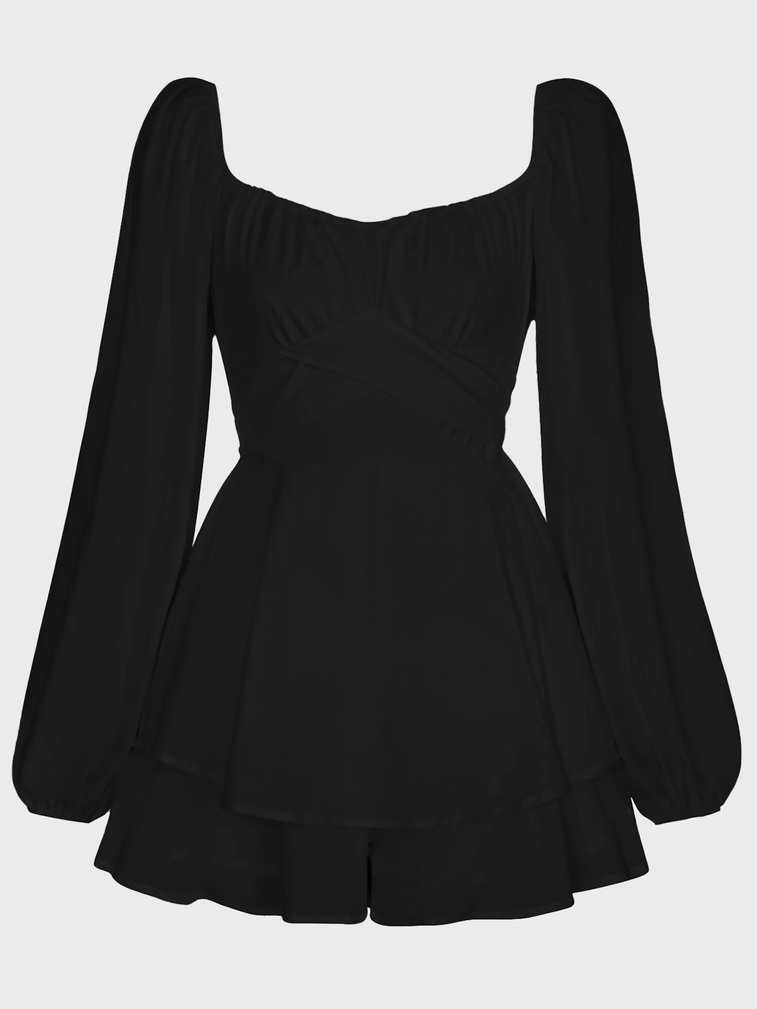 Fall Fashion Sweetheart-Neck Ruffled Skorts