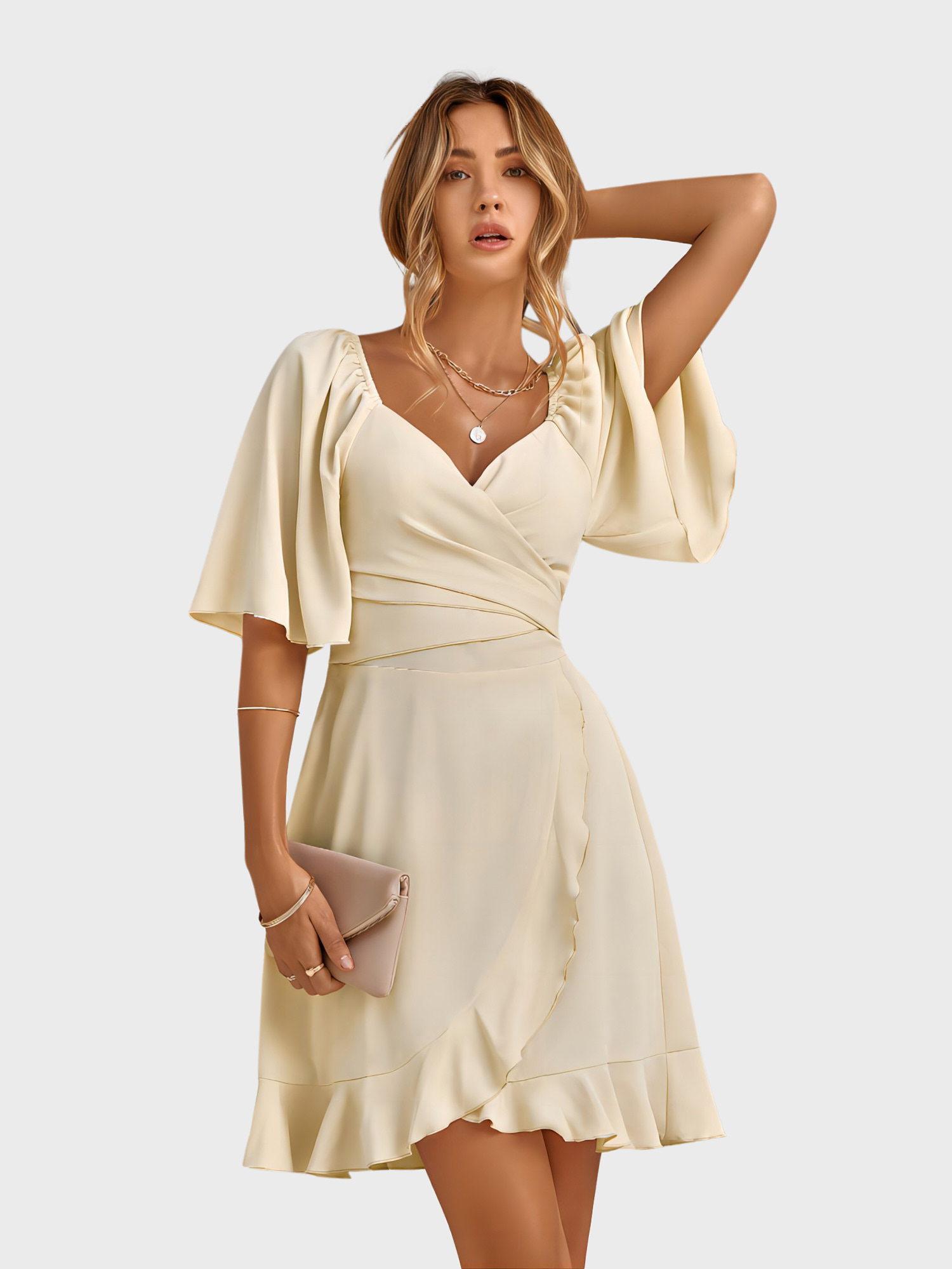 Sweet Dating Ruffle Mini Dress