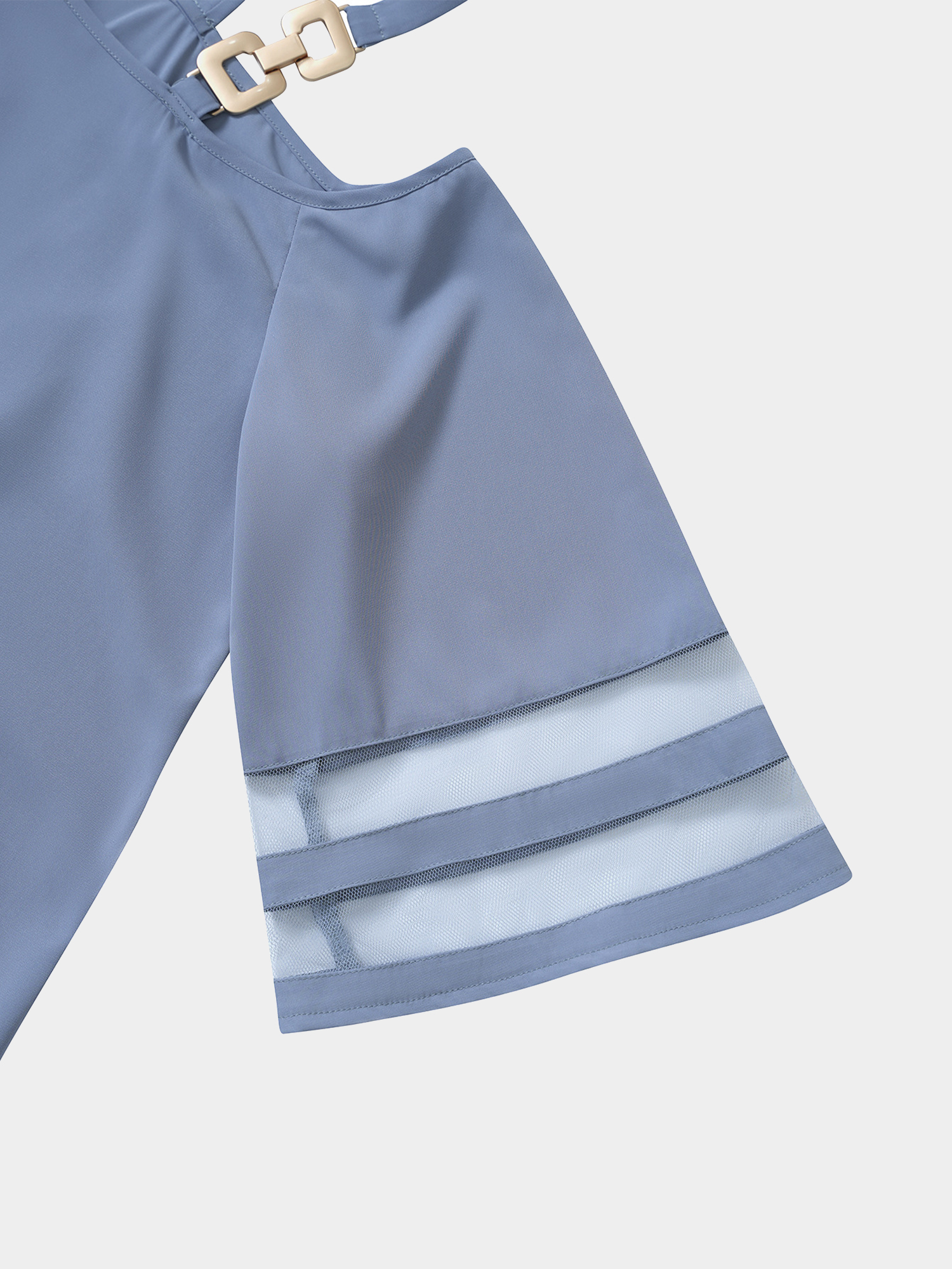 Metallic One-Shoulder Top