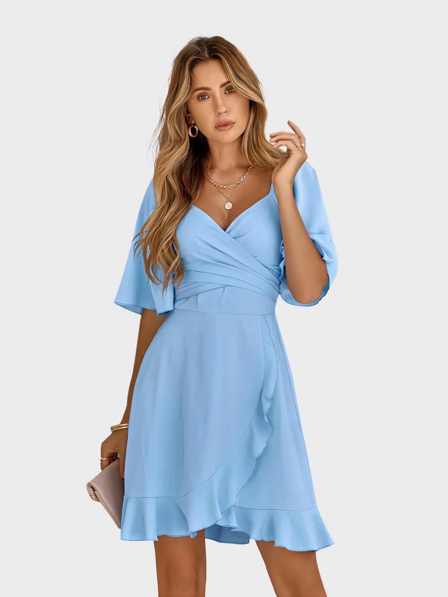 Sweet Dating Ruffle Mini Dress