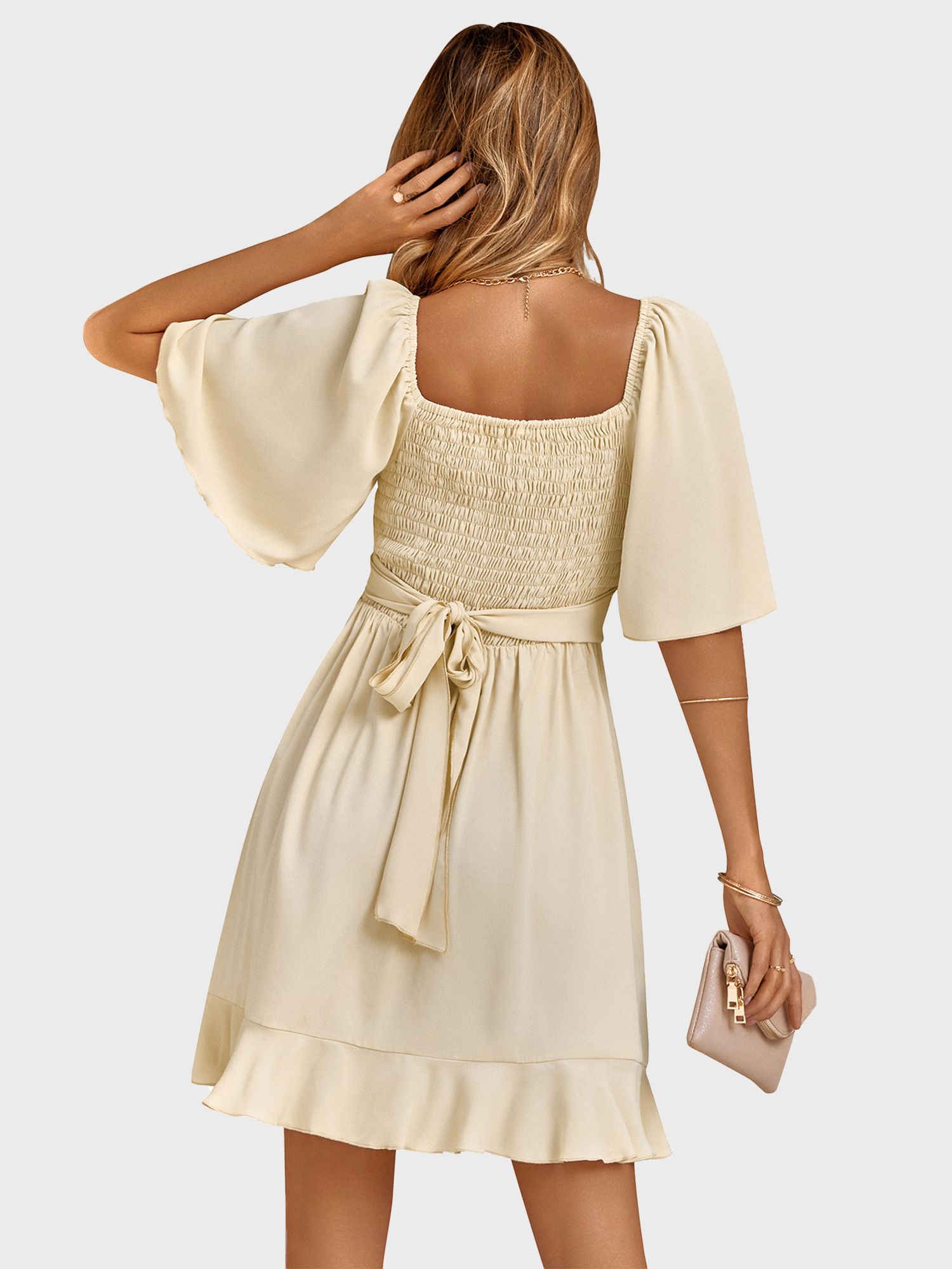 Sweet Dating Ruffle Mini Dress