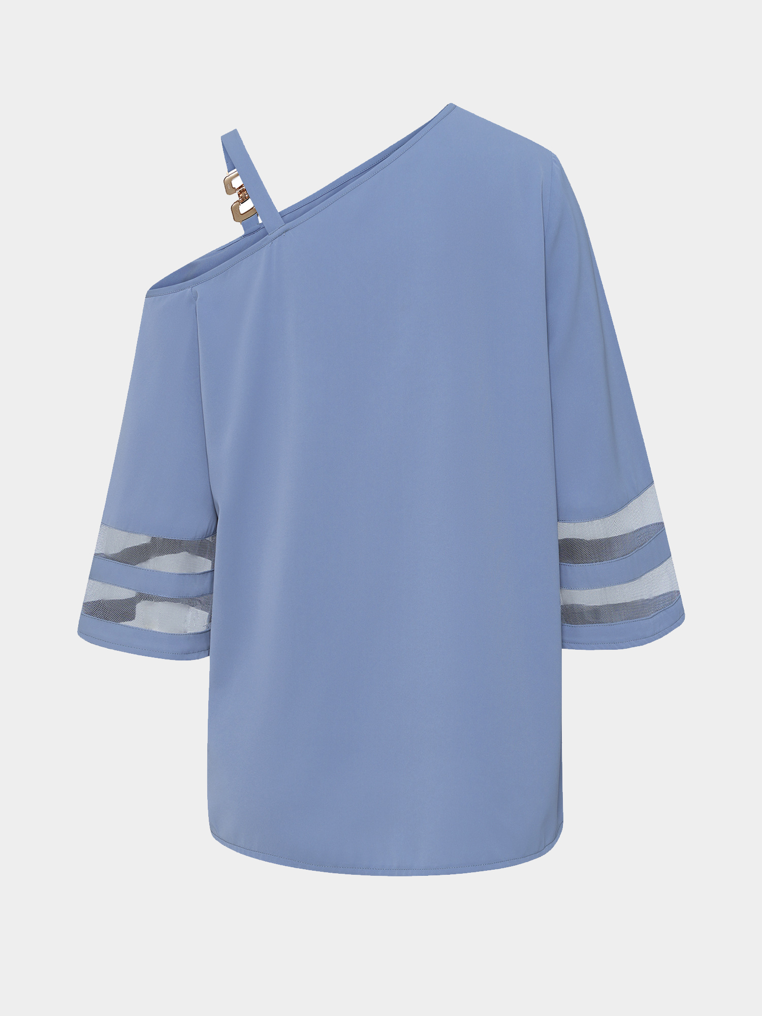 Metallic One-Shoulder Top