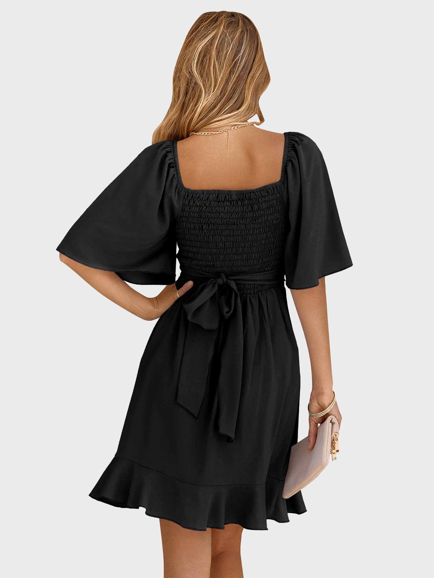 Sweet Dating Ruffle Mini Dress