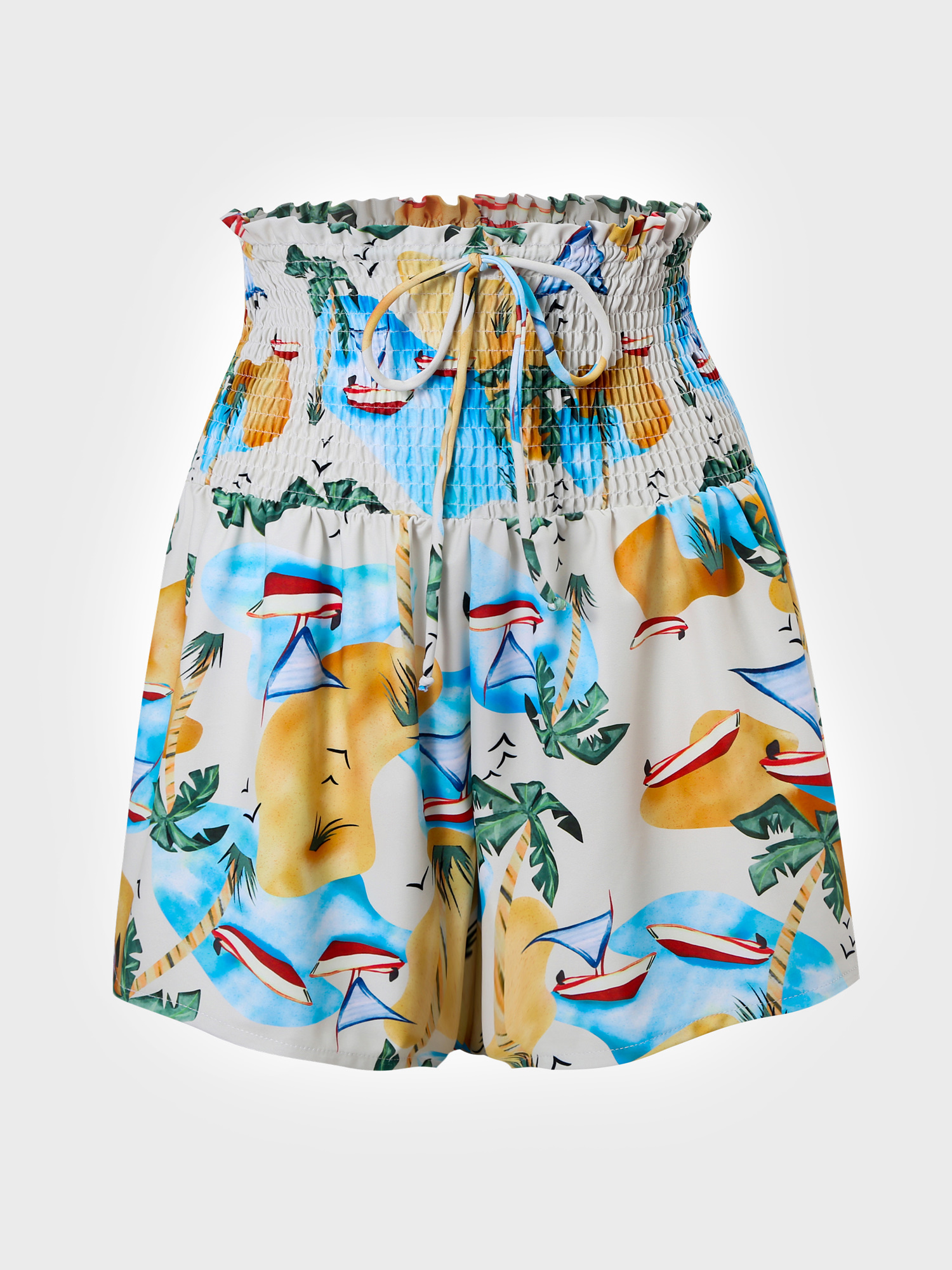 Blooming Flowers High Elastic Swim Shorts