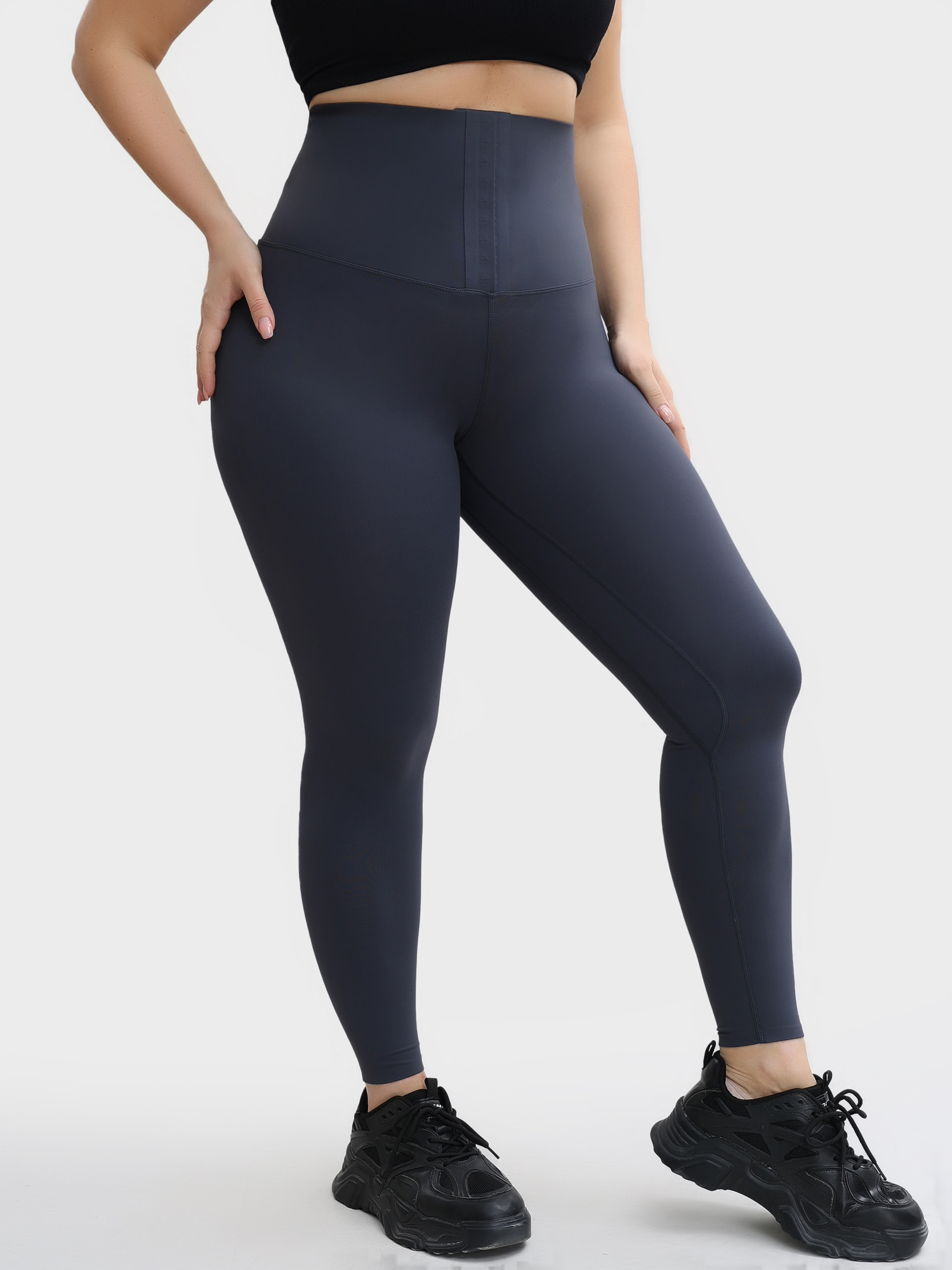 High Waist Invisible Hook and Eye Croch Hip-Lift 9/10 Yoga Pants