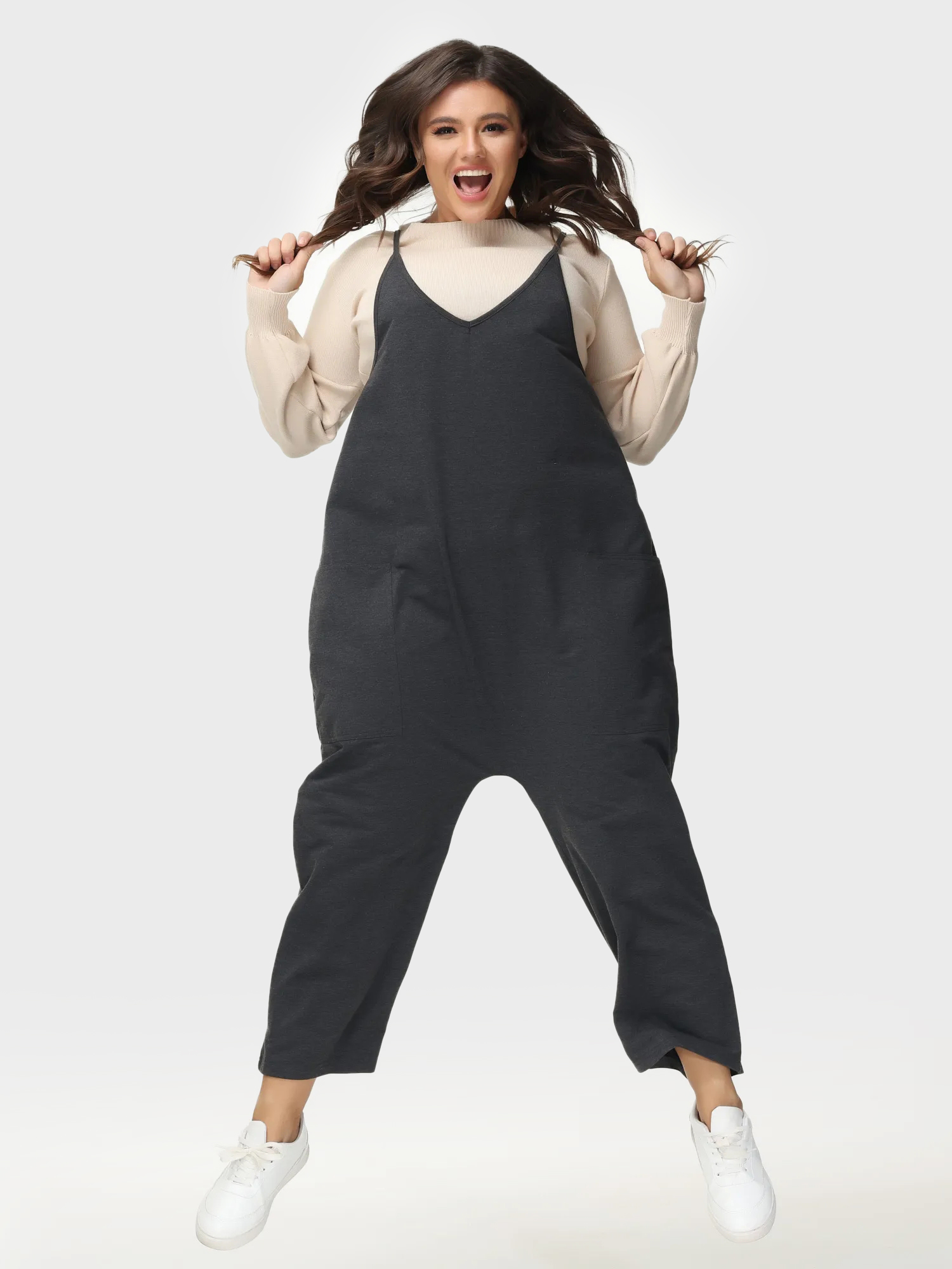 Casual Everyday Jumpsuit with Pockets