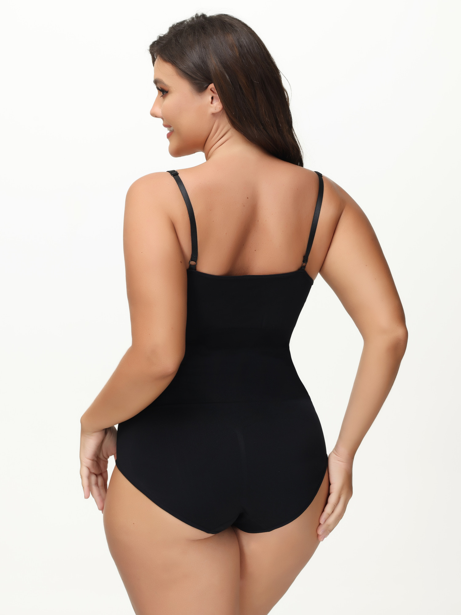Ribbed Hip Lifting Shapewear Bodysuit